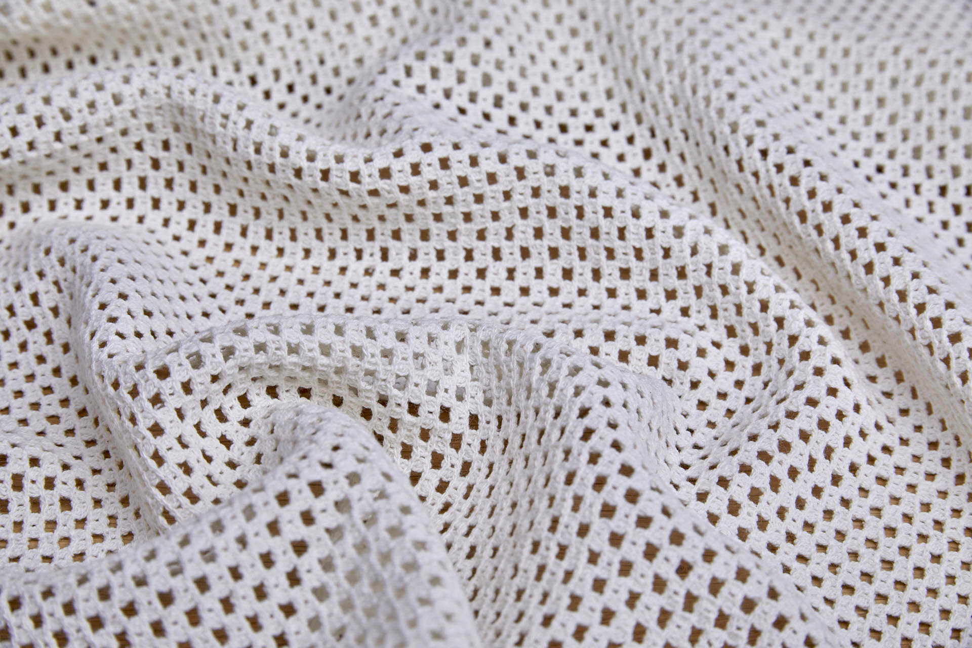 Woven Cotton Mesh - Ivory fabric, image 4 of 7