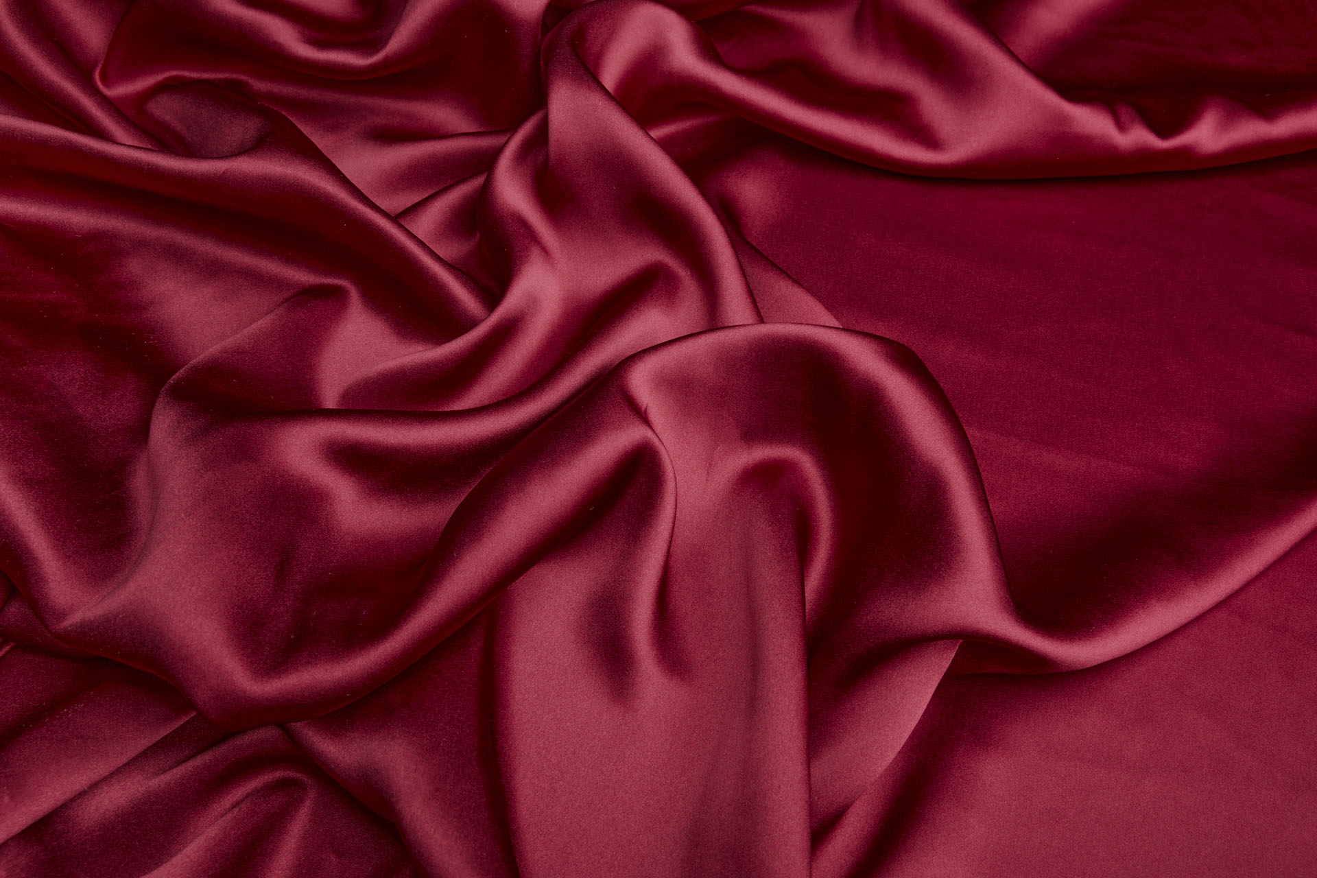 Merlot Red Silk Satin fabric, image 9 of 9