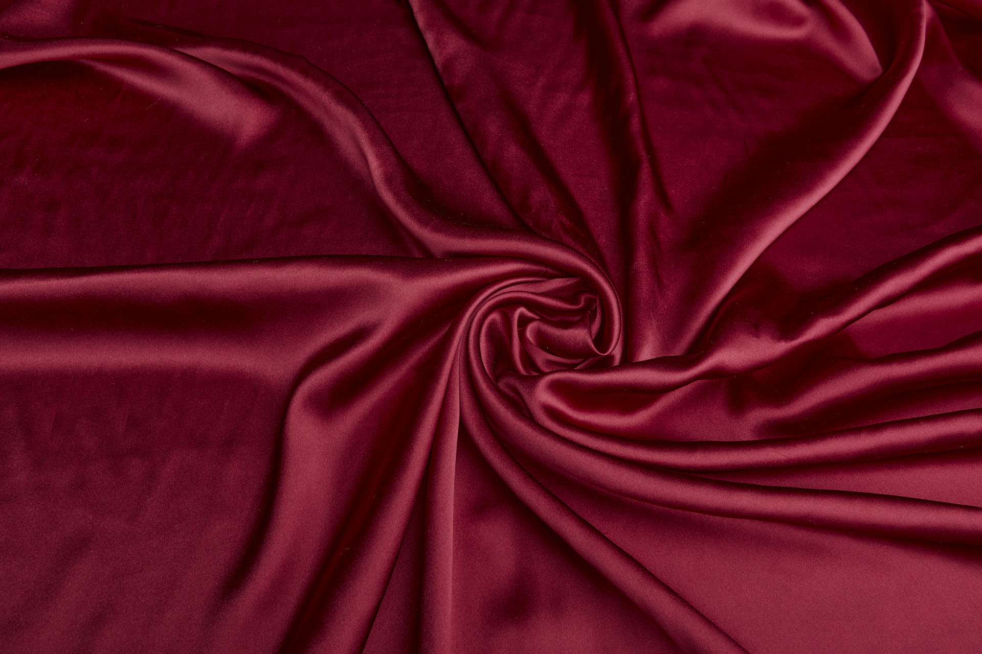 Merlot Red Silk Satin fabric