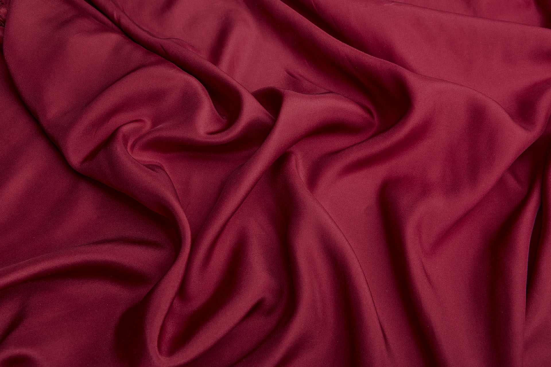 Merlot Red Silk Satin fabric, image 7 of 9