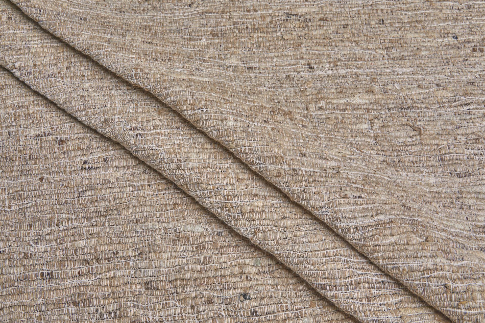 Chunky "Treebark" Silk Weave - Ecru / Natural fabric