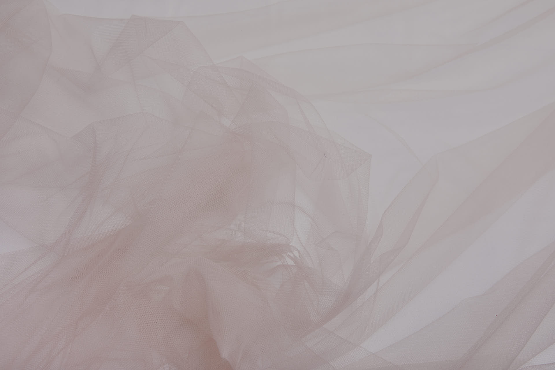 Blush Illusion Tulle - Non stretch fabric