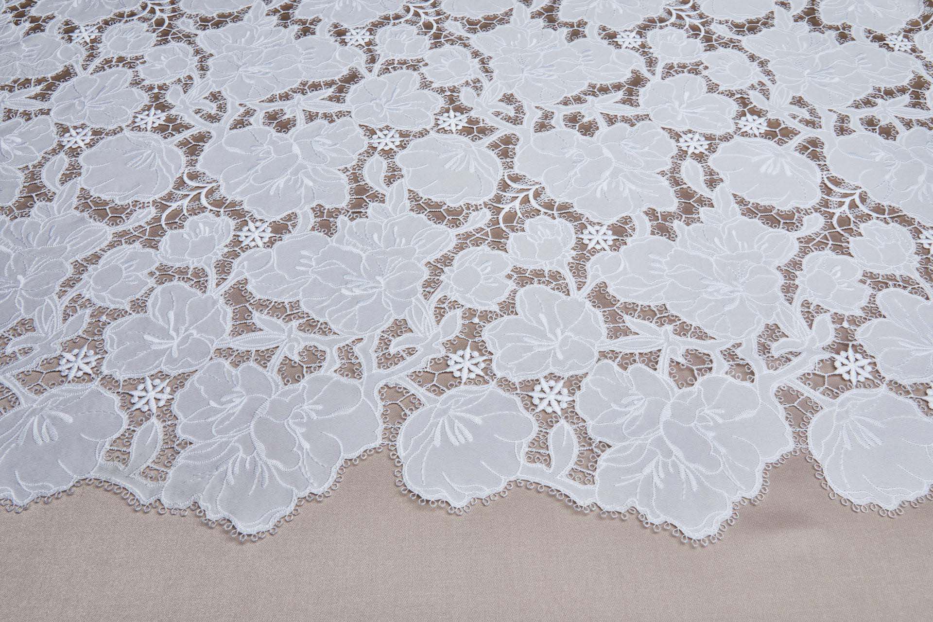 Cut-Out Embroidery - Lenten Rose Ivory fabric, image 15 of 15