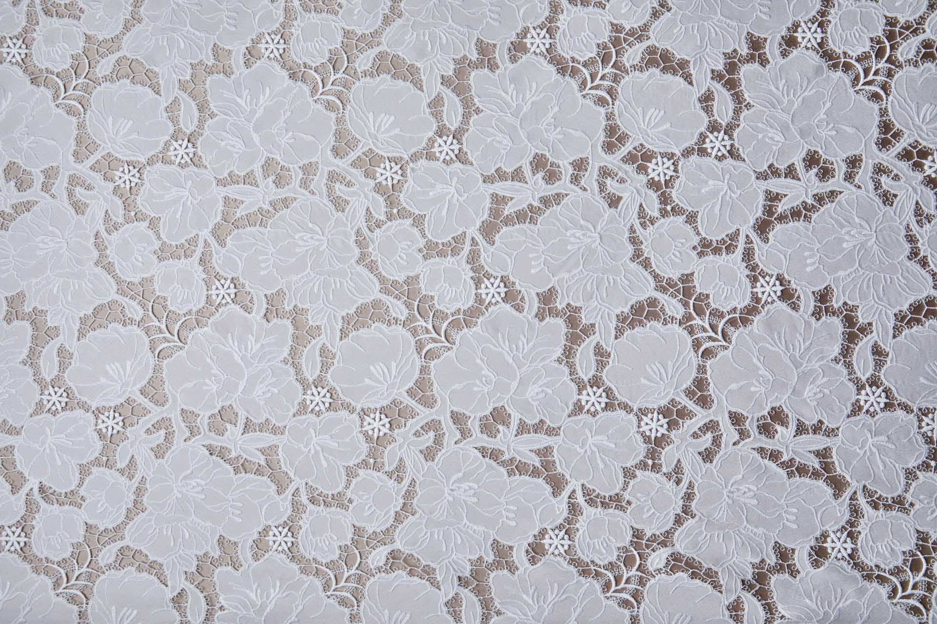 Cut-Out Embroidery - Lenten Rose Ivory fabric, image 12 of 15