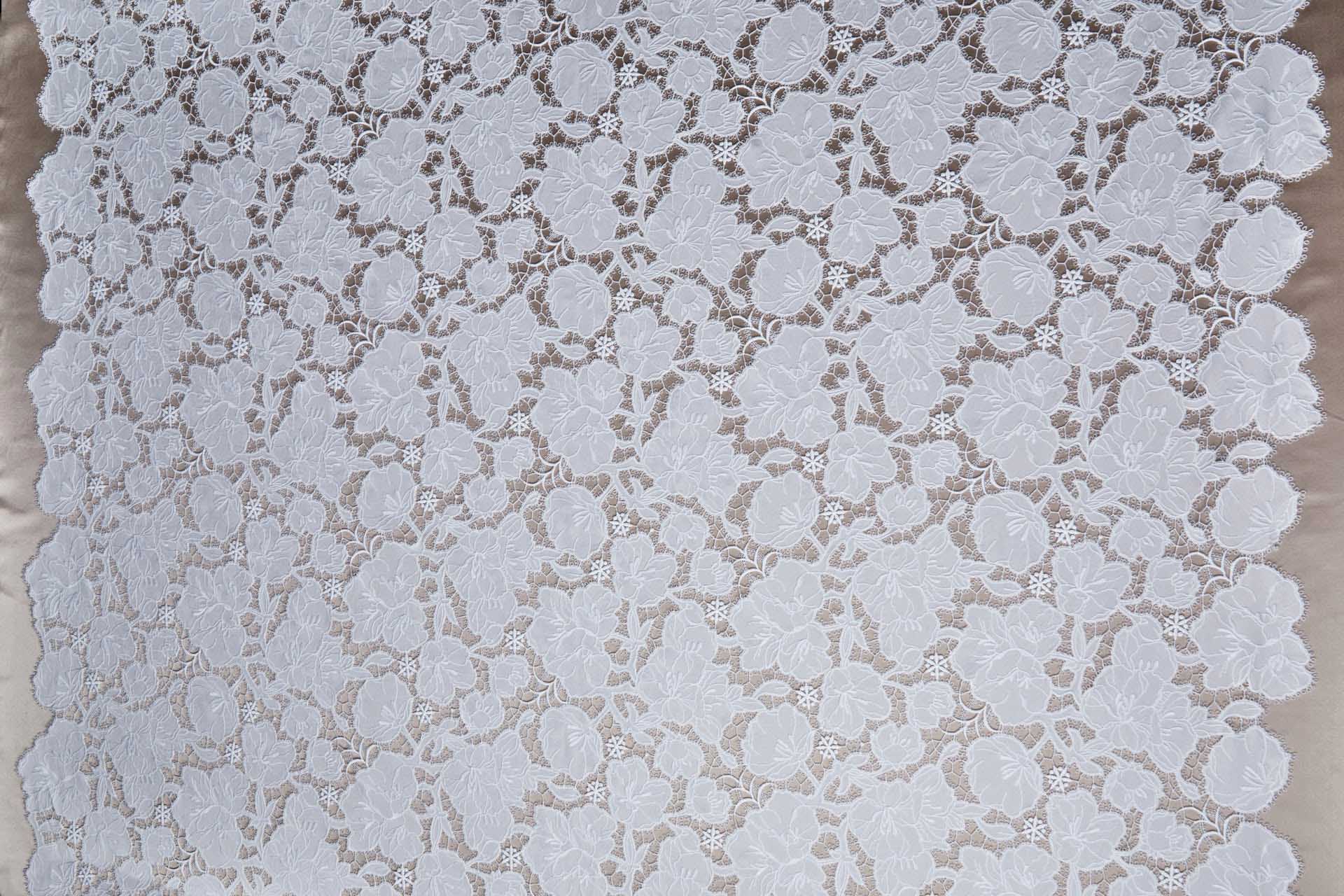 Cut-Out Embroidery - Lenten Rose Ivory fabric, image 14 of 15