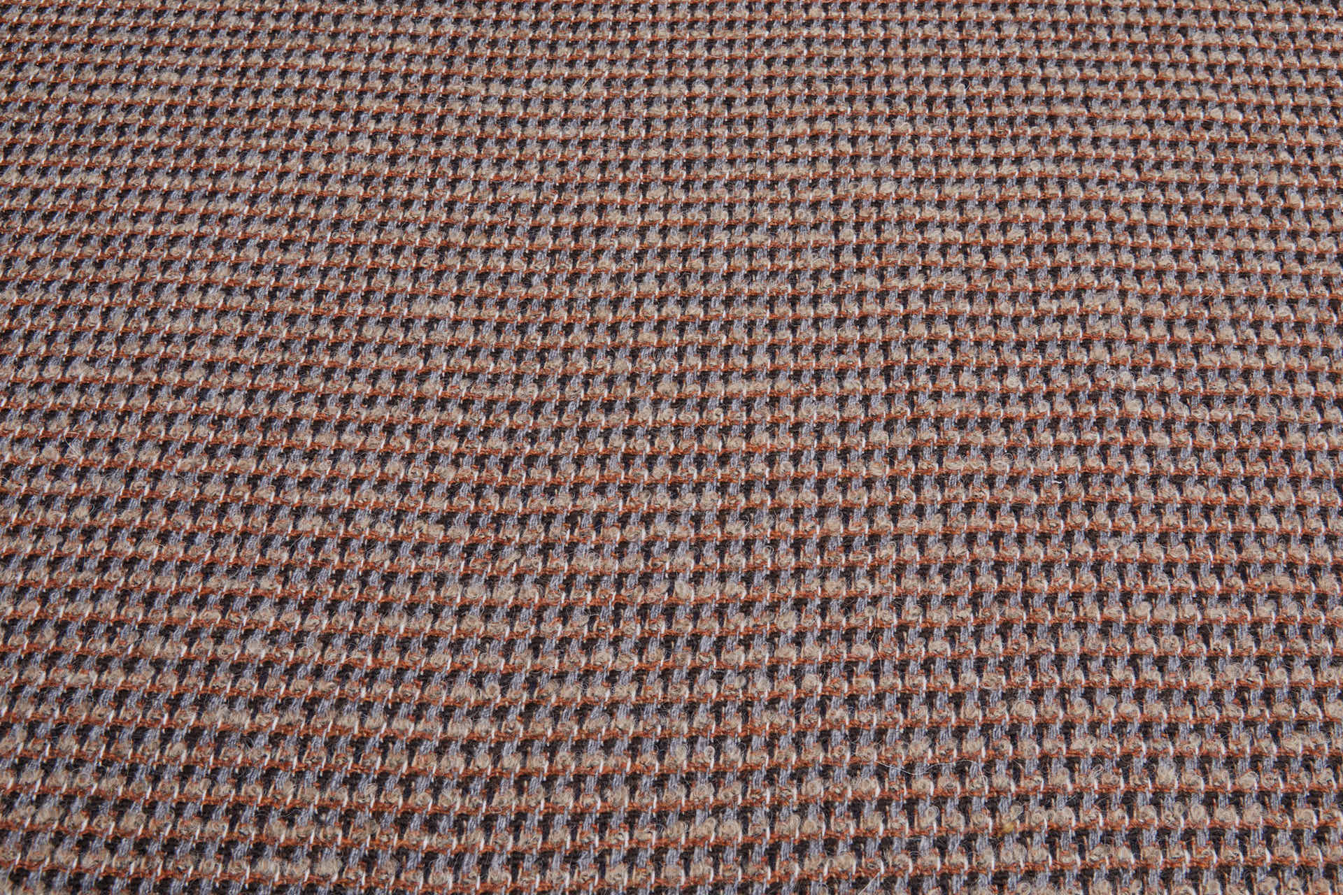 Reversible Patterned Stripe Wool - Taupe, Grey, Rust and Brown fabric, image 4 of 11