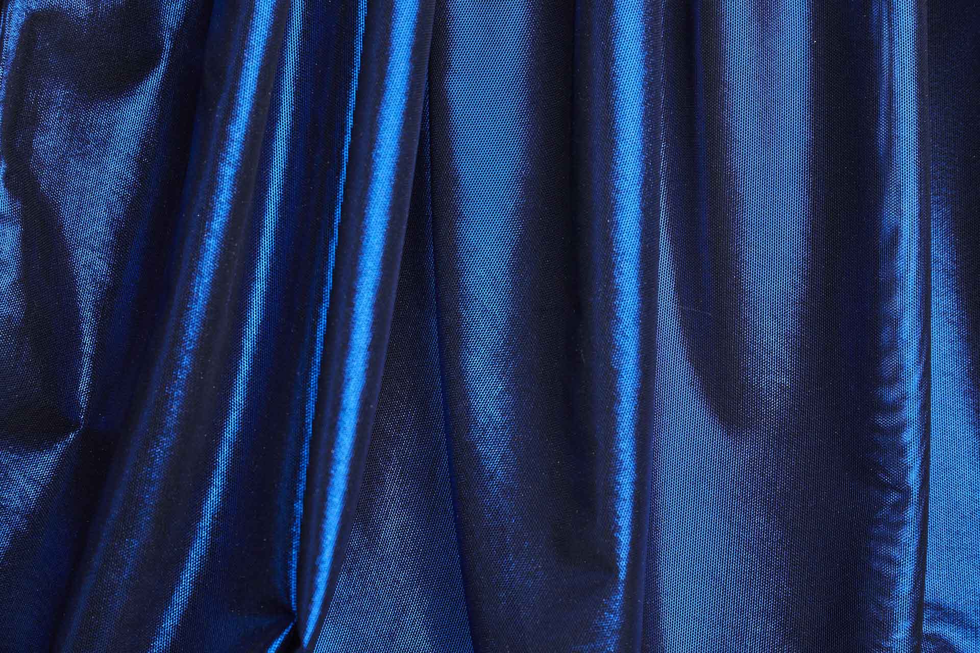 Foiled Stretch Tulle Bodystocking - Black / Blue - 0.5m Piece fabric, image 9 of 9