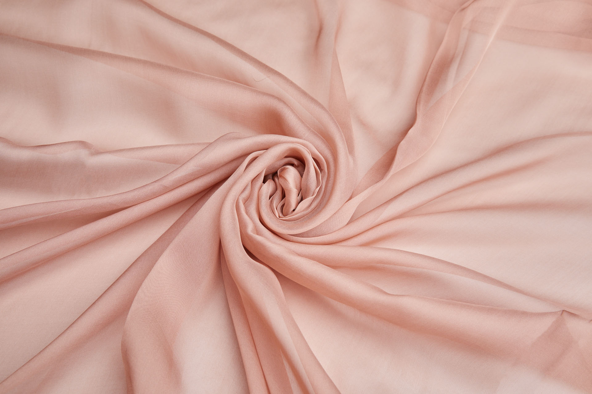 Terracotta Pink Silk Chiffon fabric