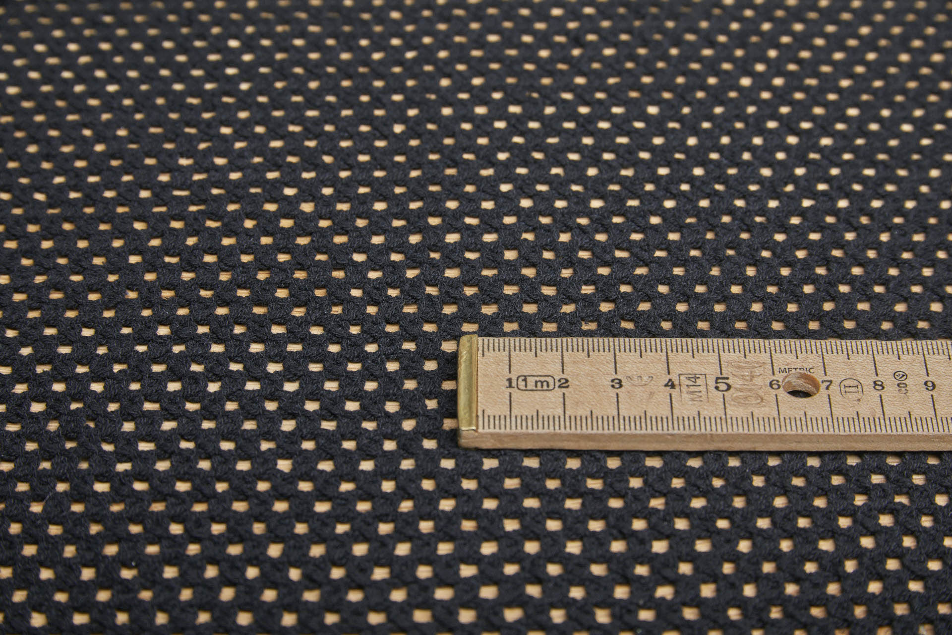 Woven Cotton Mesh - Black fabric, image 2 of 6