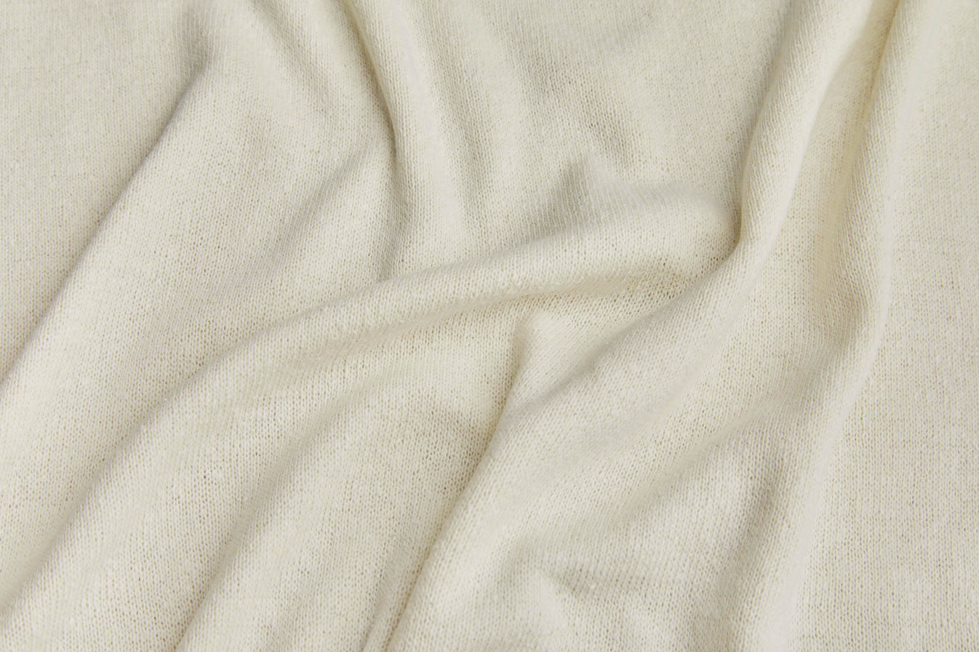 Slubby Tubular Silk Jersey - Ivory fabric