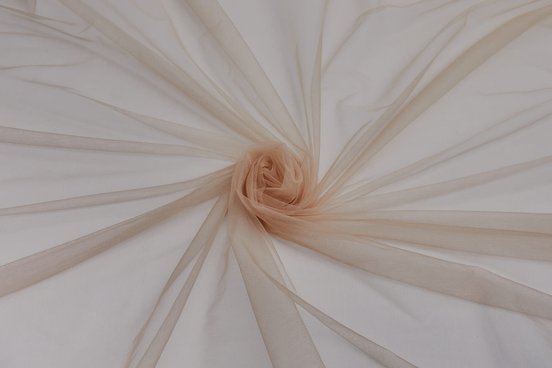 Stretch Illusion Tulle - Nude fabric