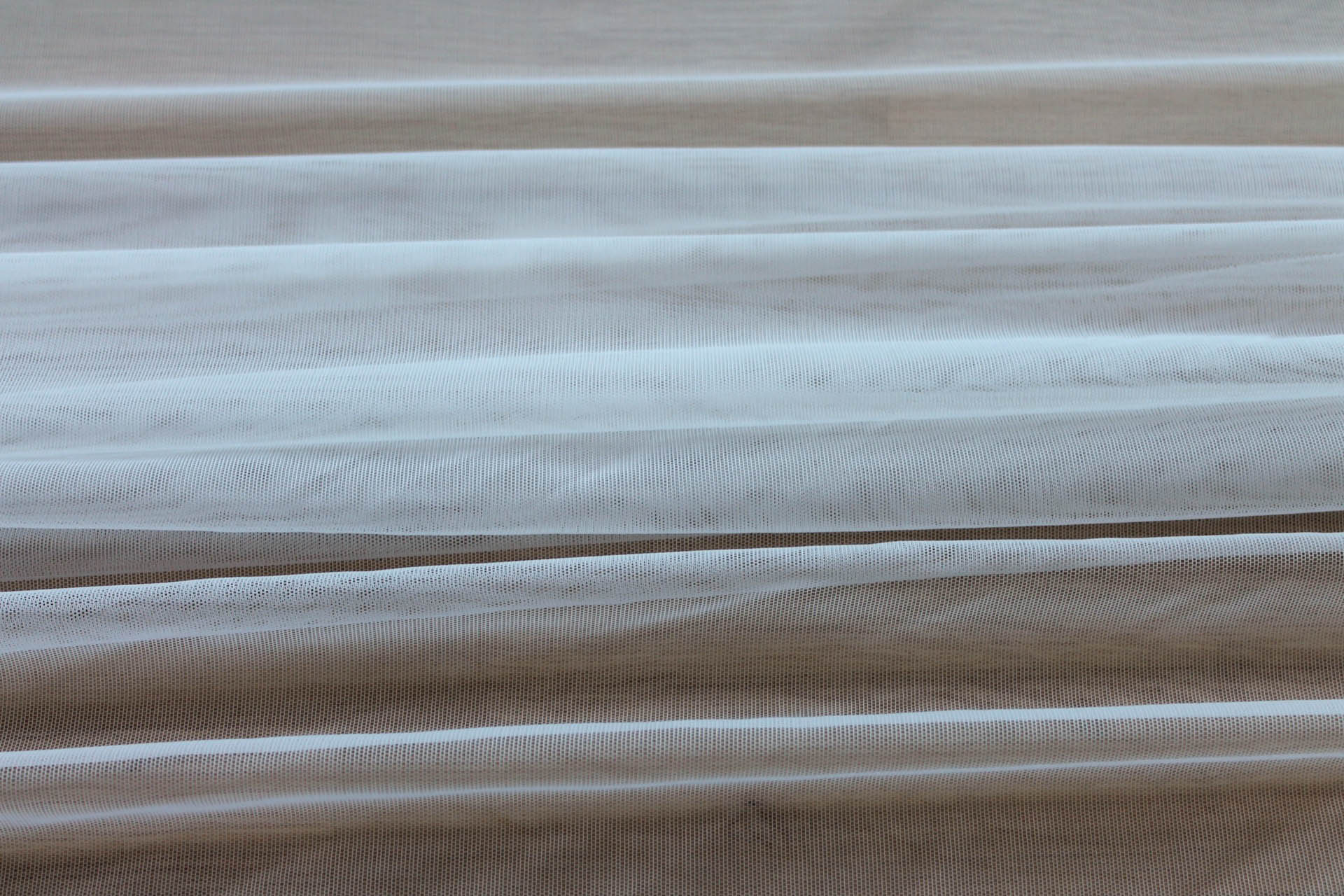 Stretch Tulle - Sheer Bodystocking - Ivory fabric, image 3 of 5