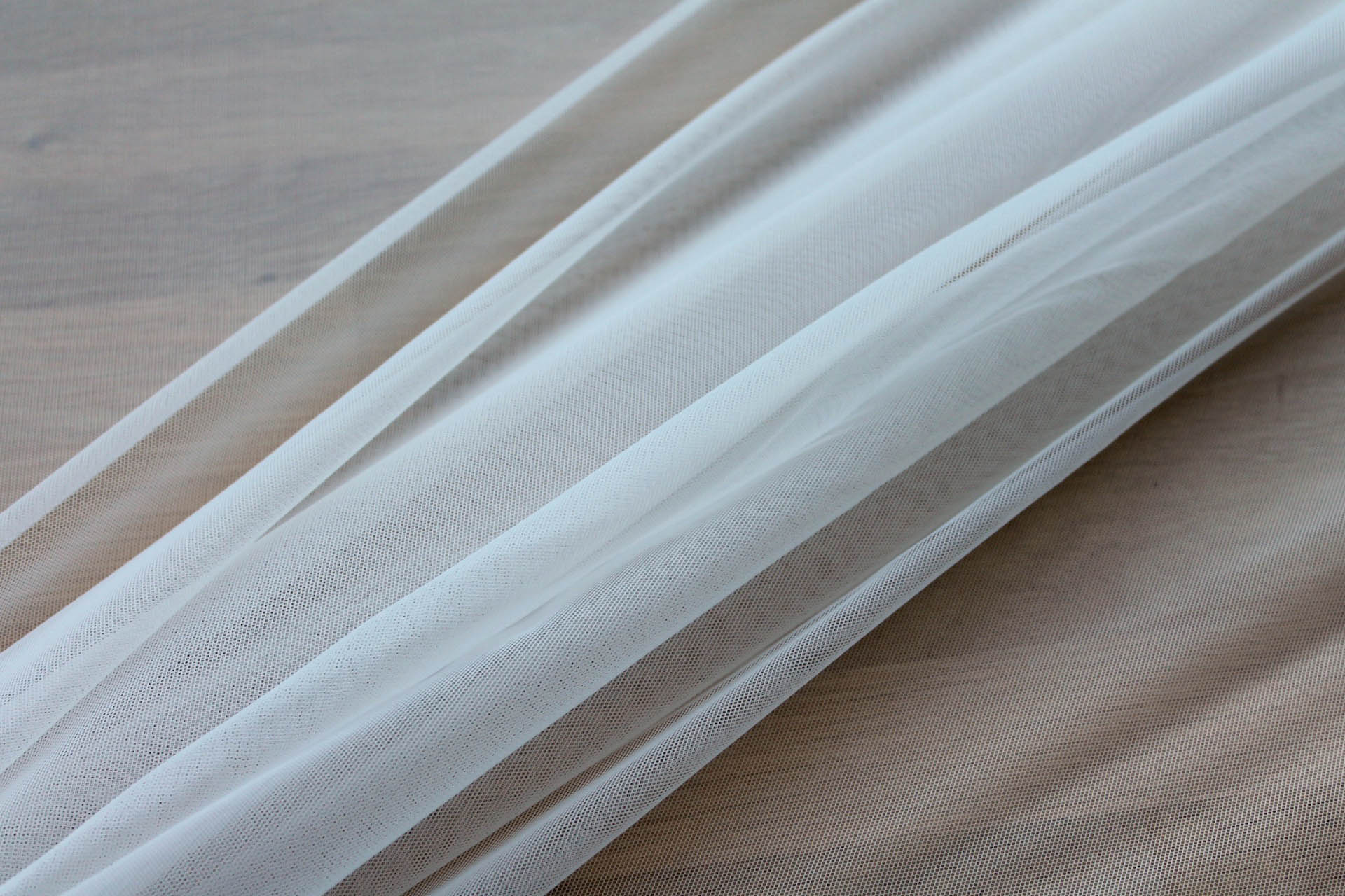 Stretch Tulle - Sheer Bodystocking - Ivory fabric, image 5 of 5