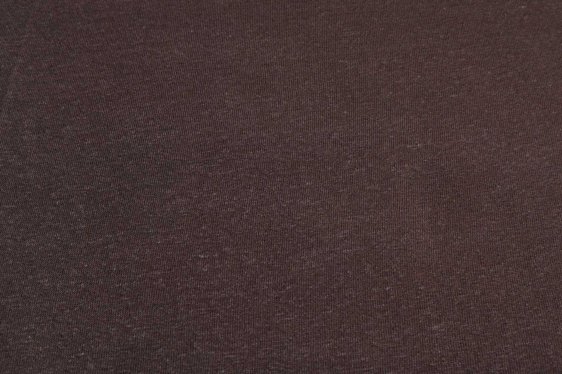 Dark Chocolate Linen Mix Jersey fabric, image 5 of 5