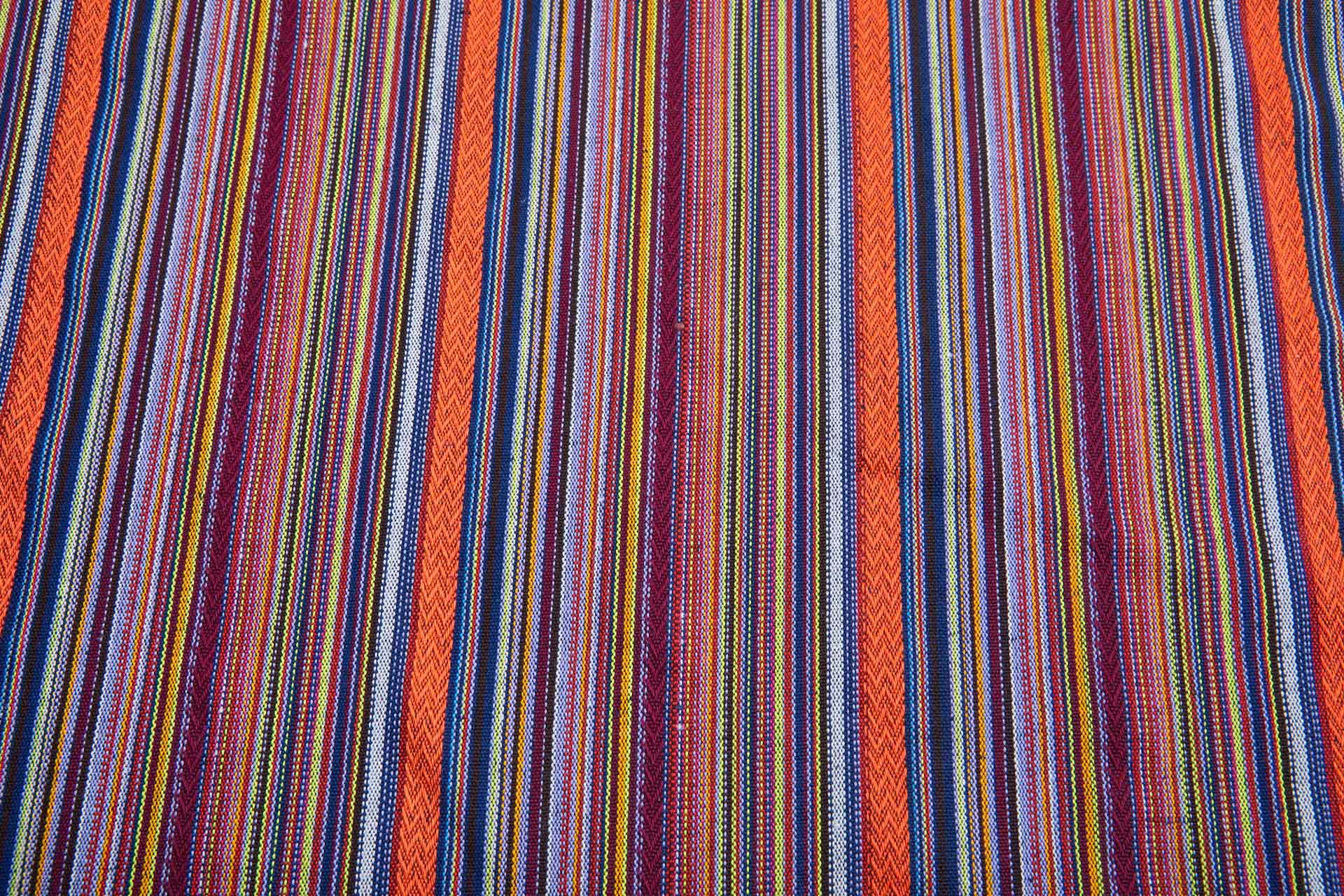 "Mexicana" Striped Woven Cotton Blend - Lilac, Plum & Multi fabric, image 10 of 14