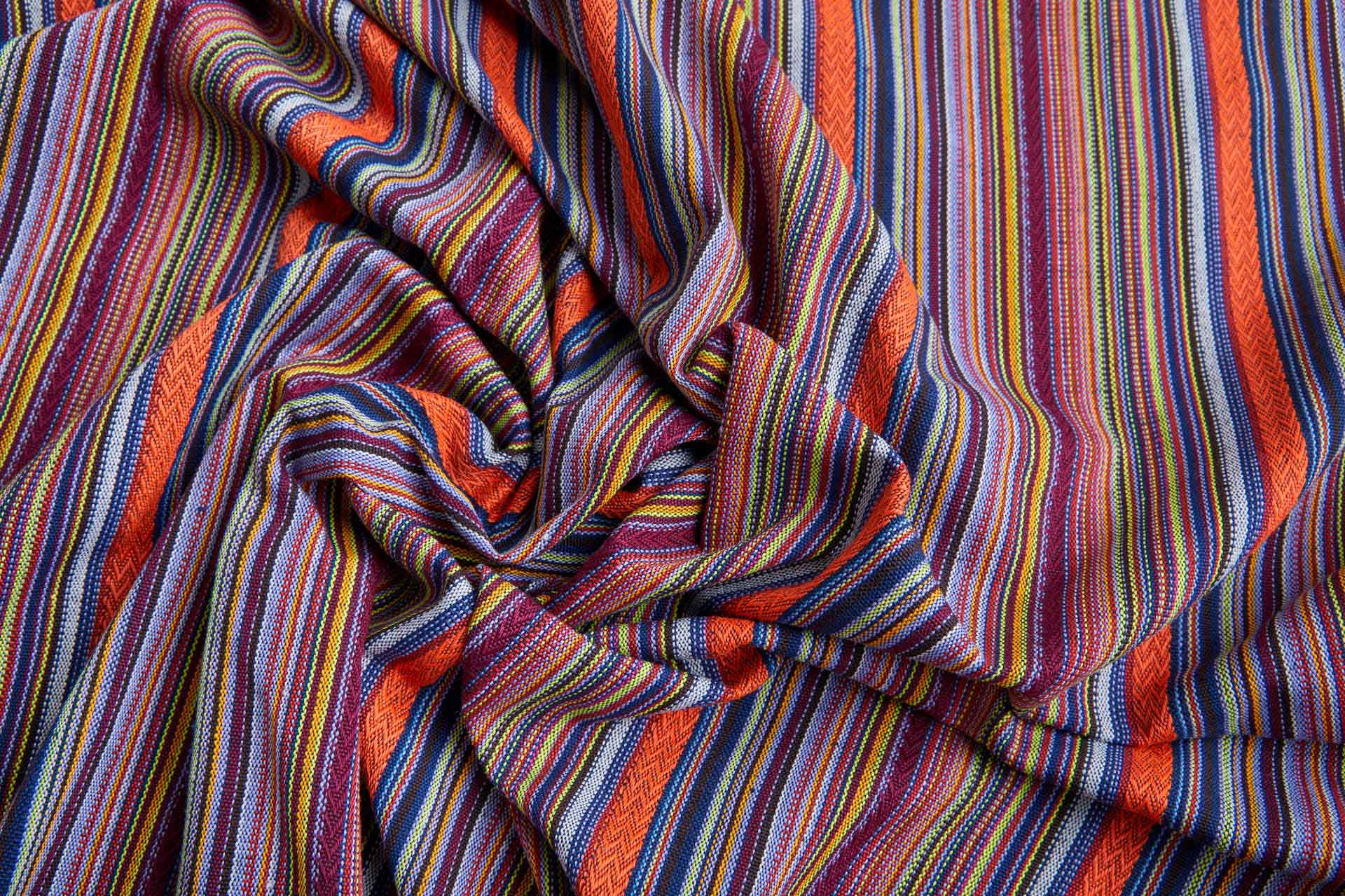 "Mexicana" Striped Woven Cotton Blend - Lilac, Plum & Multi fabric, image 11 of 14