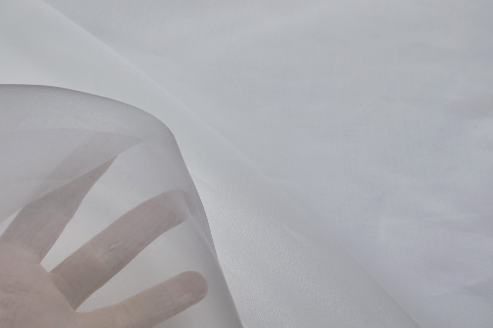 Italian Silk Organza - Ivory fabric, image 6 of 6
