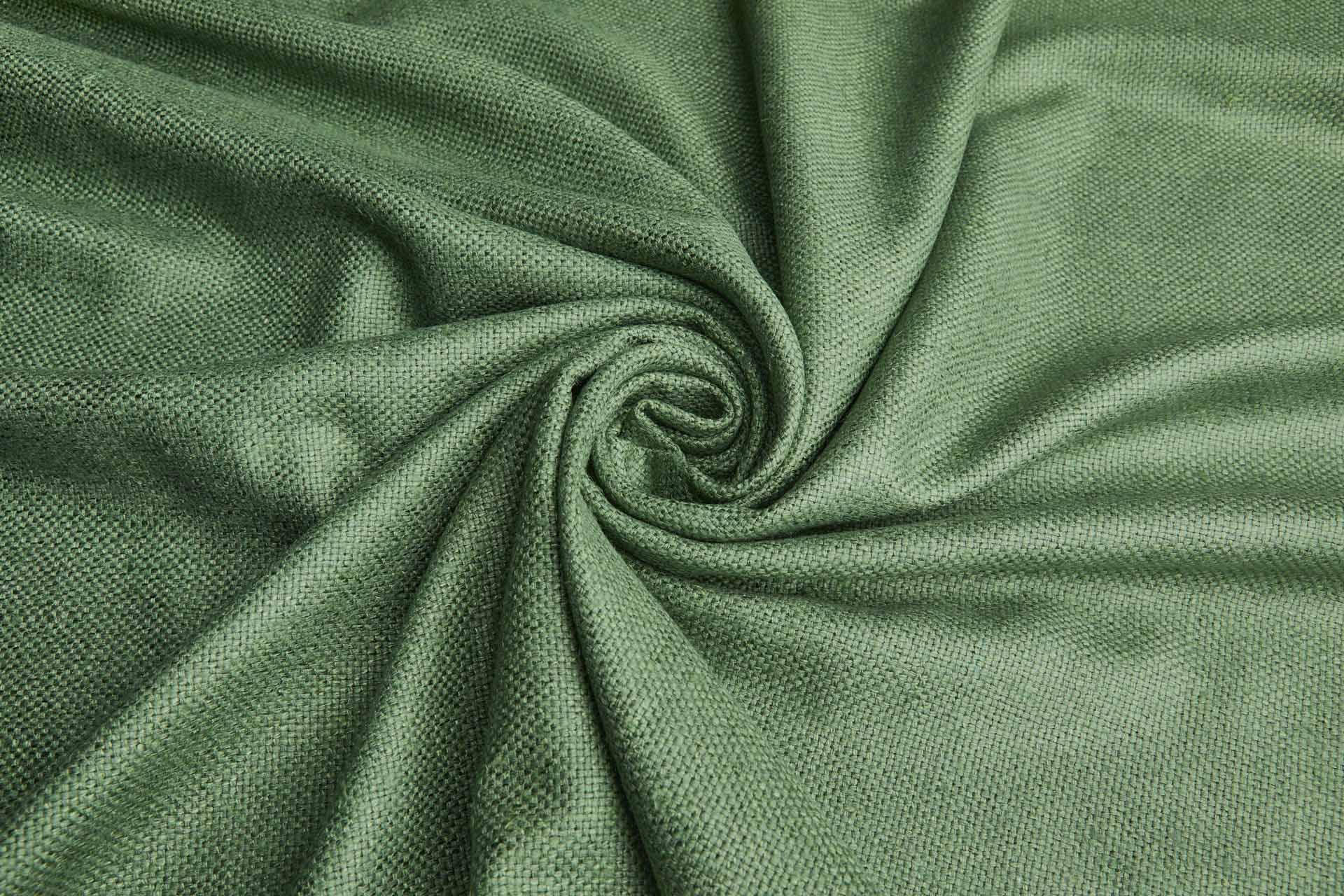 Raw Silk Basket Weave Matka - Fresh Green fabric