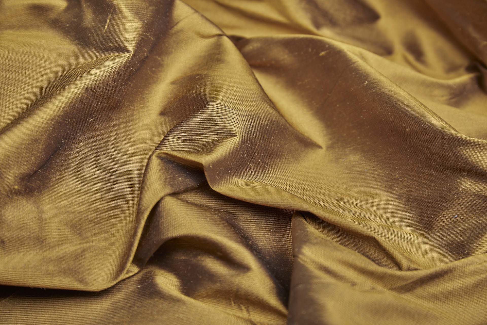 Silk Dupion - Luxor Gold fabric, image 2 of 8