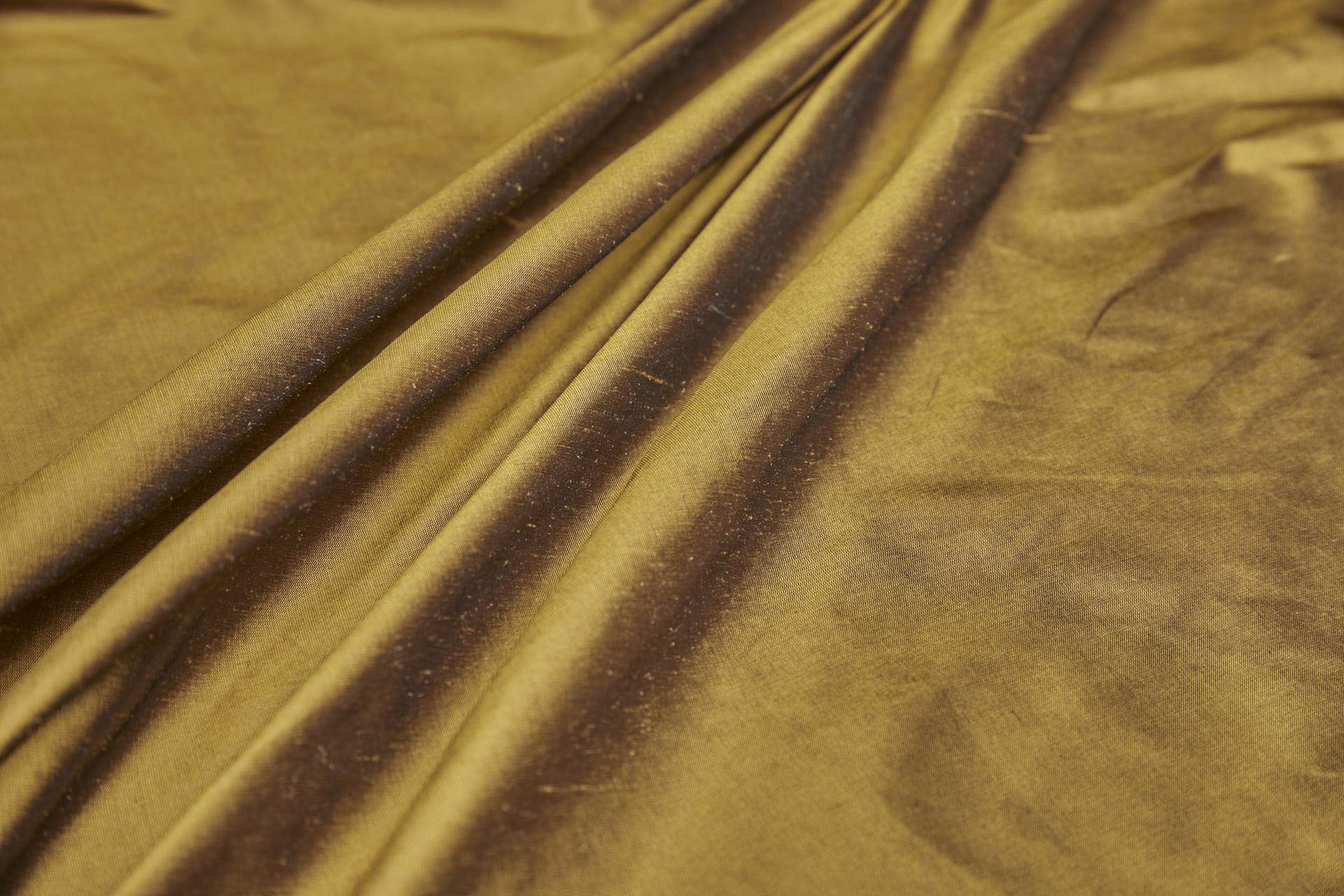 Silk Dupion - Luxor Gold fabric, image 8 of 8