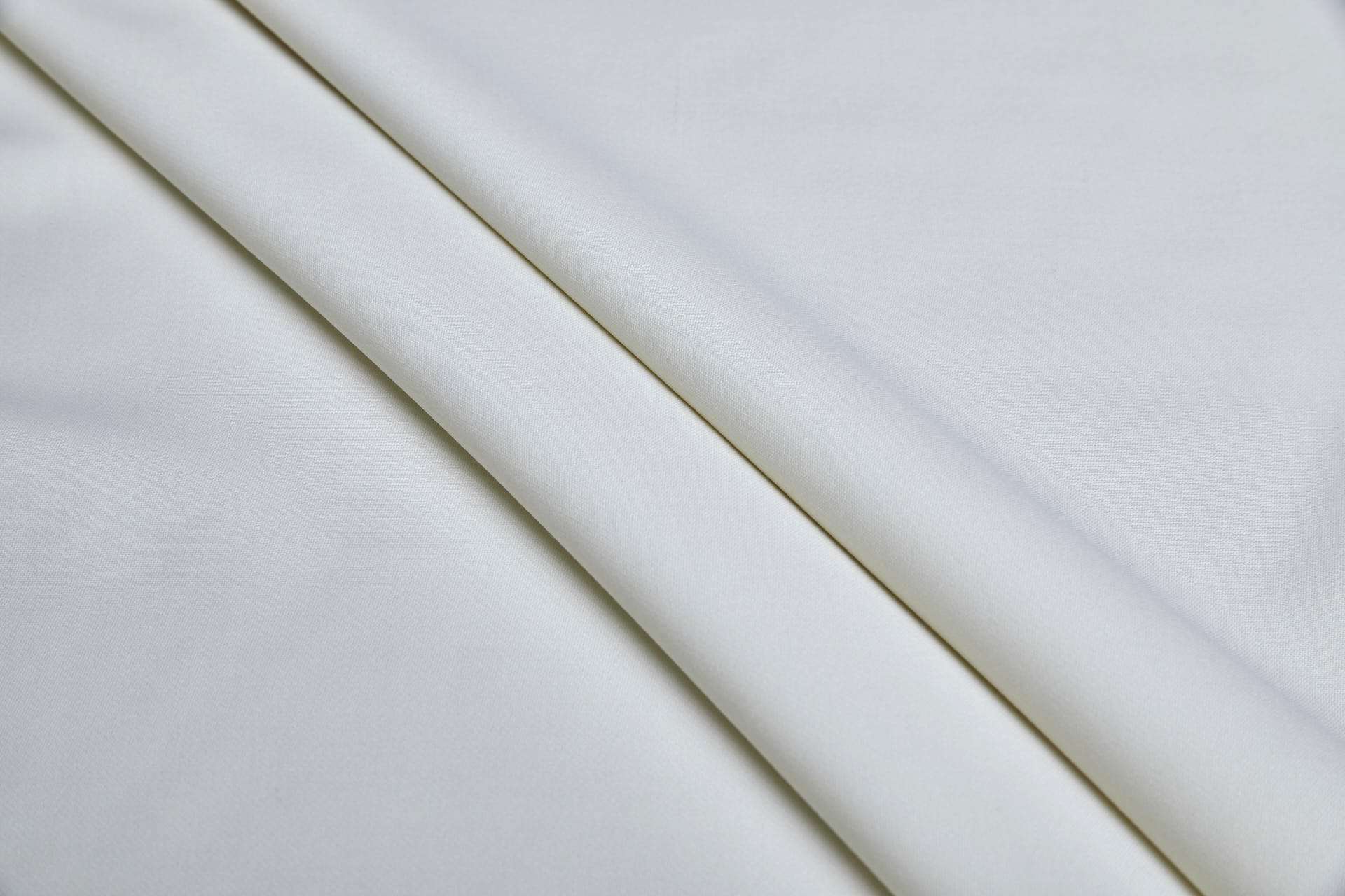 Luxury Italian Wool Suiting - Ivory - Coated fabric, image 2 of 5