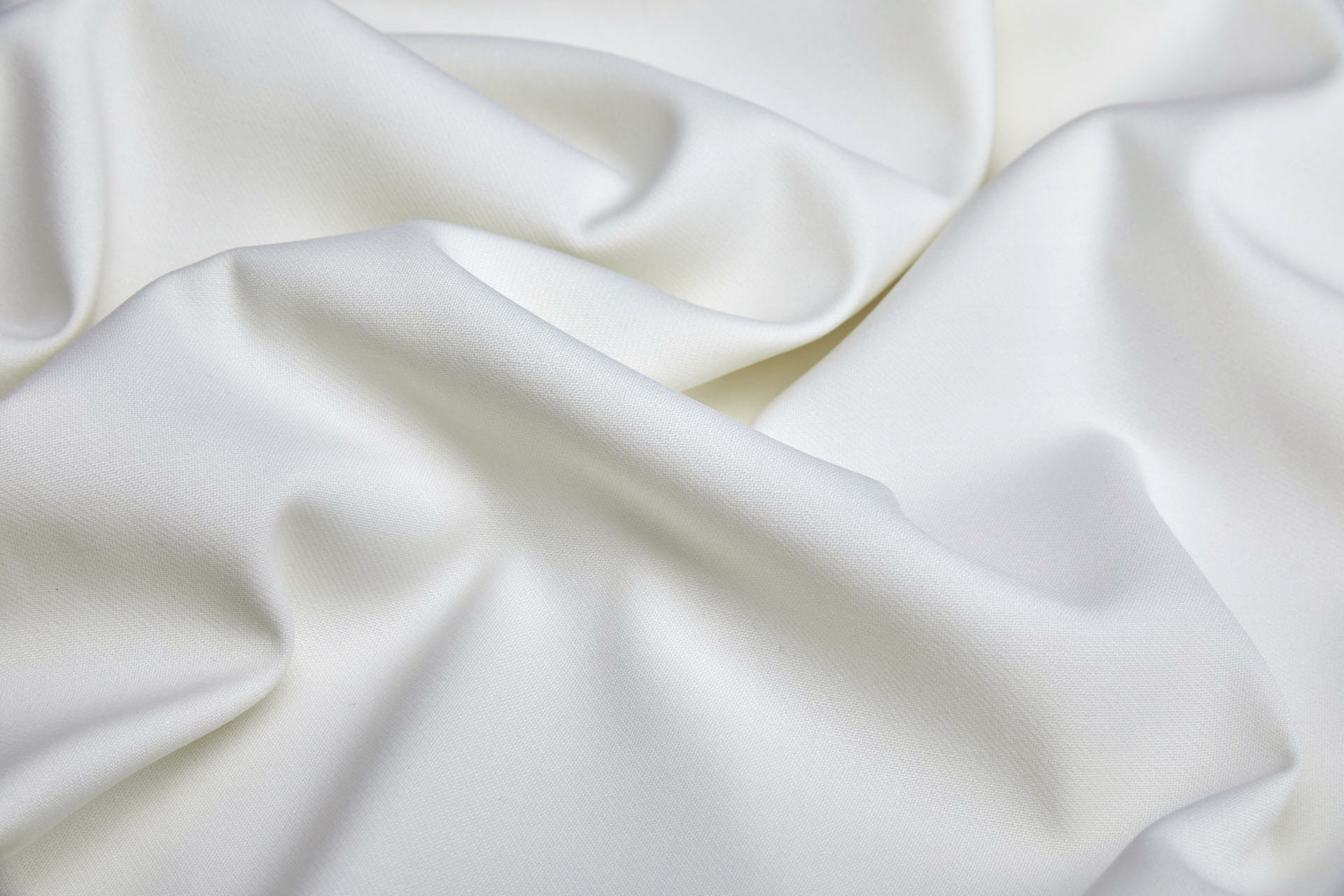 Luxury Italian Wool Suiting - Ivory - Coated fabric