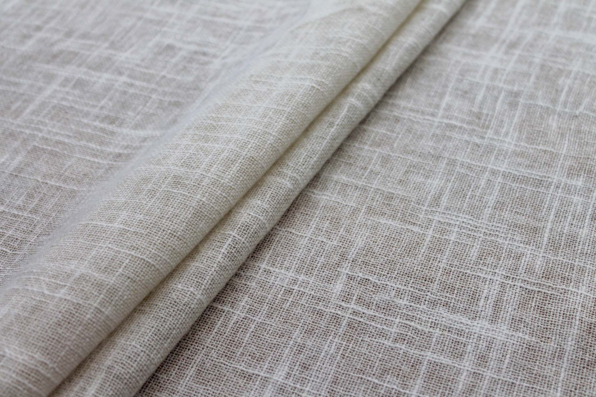 Raw Linen Muslin - Ivory fabric, image 6 of 8
