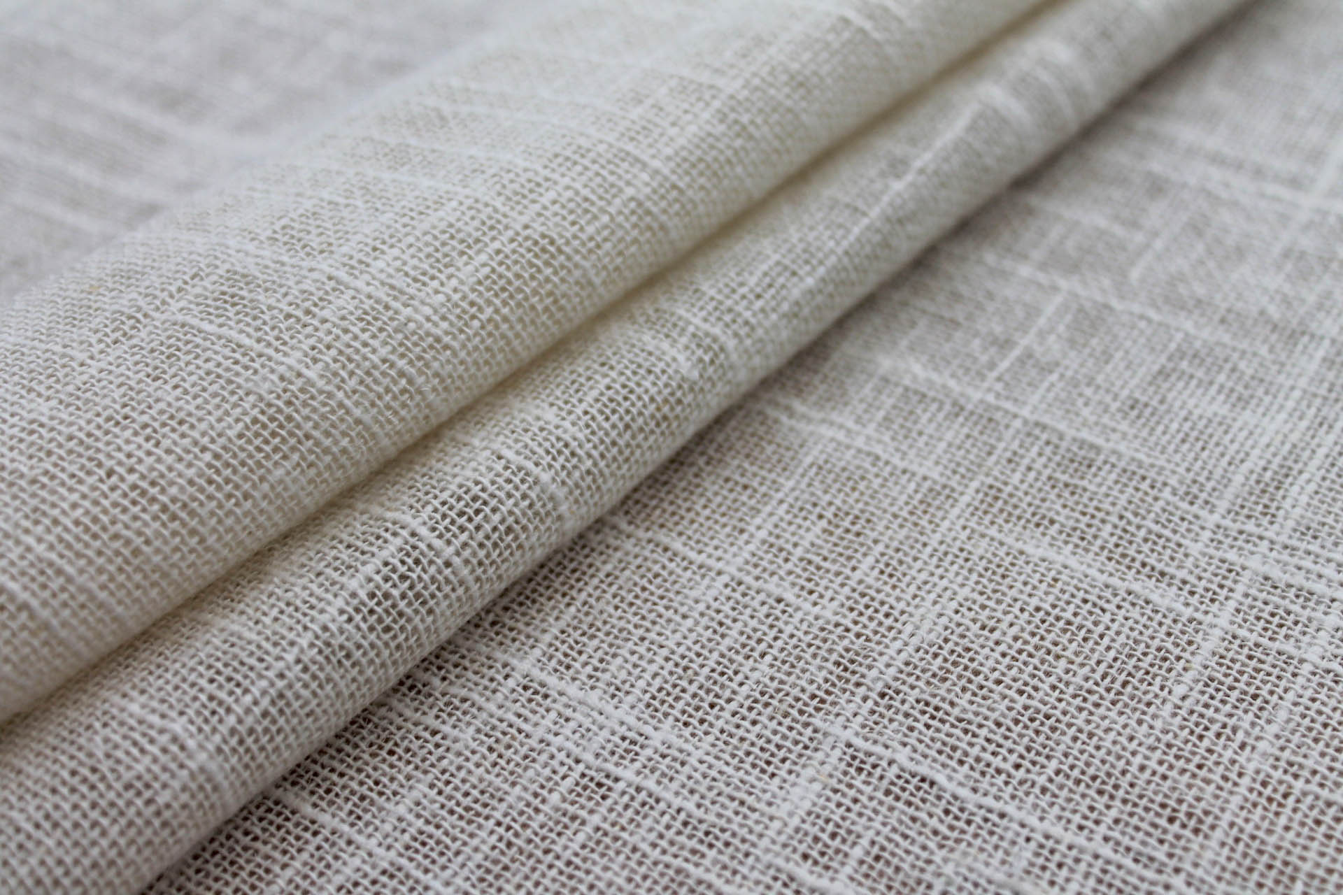 Raw Linen Muslin - Ivory fabric, image 2 of 8