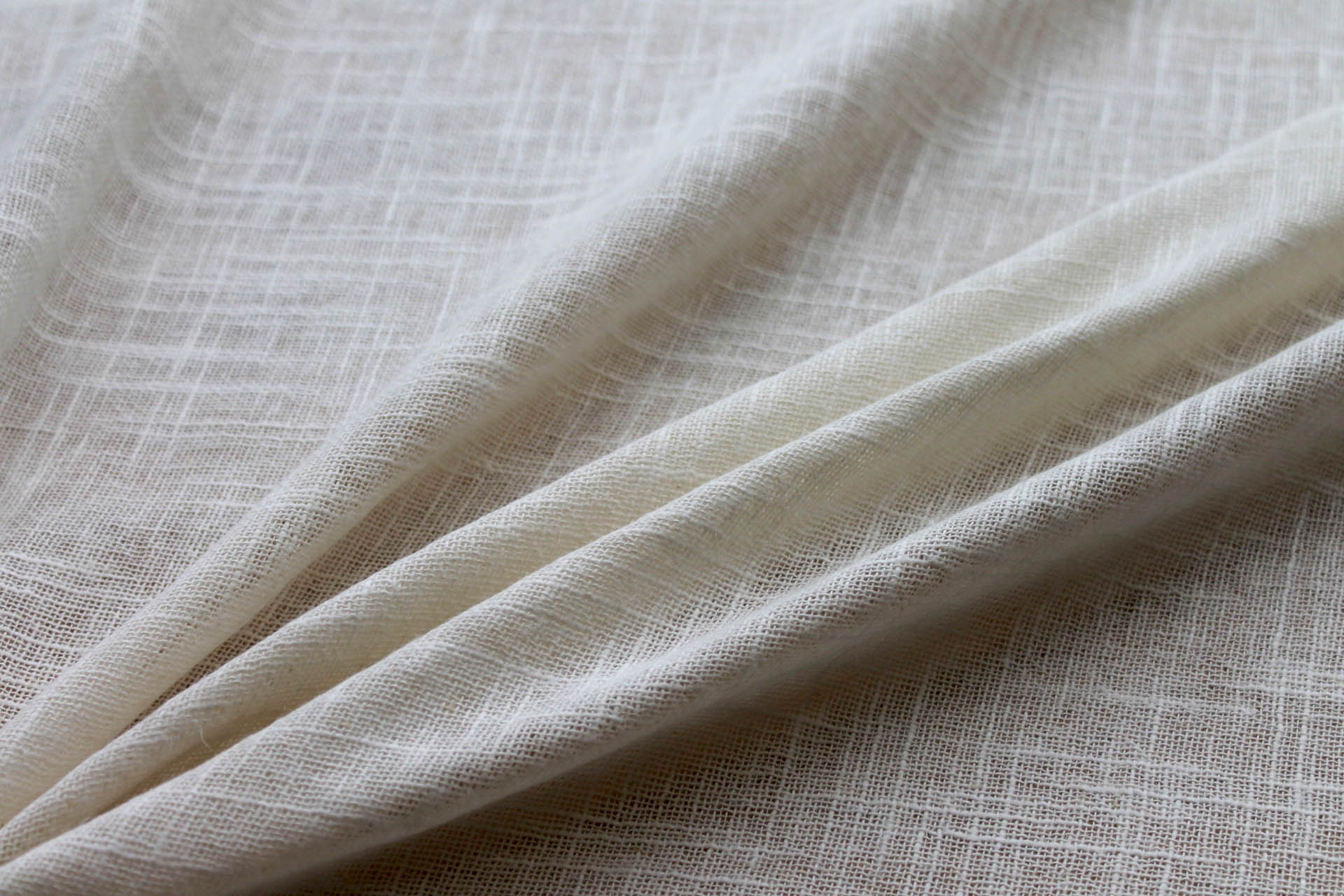 Raw Linen Muslin - Ivory fabric, image 8 of 8