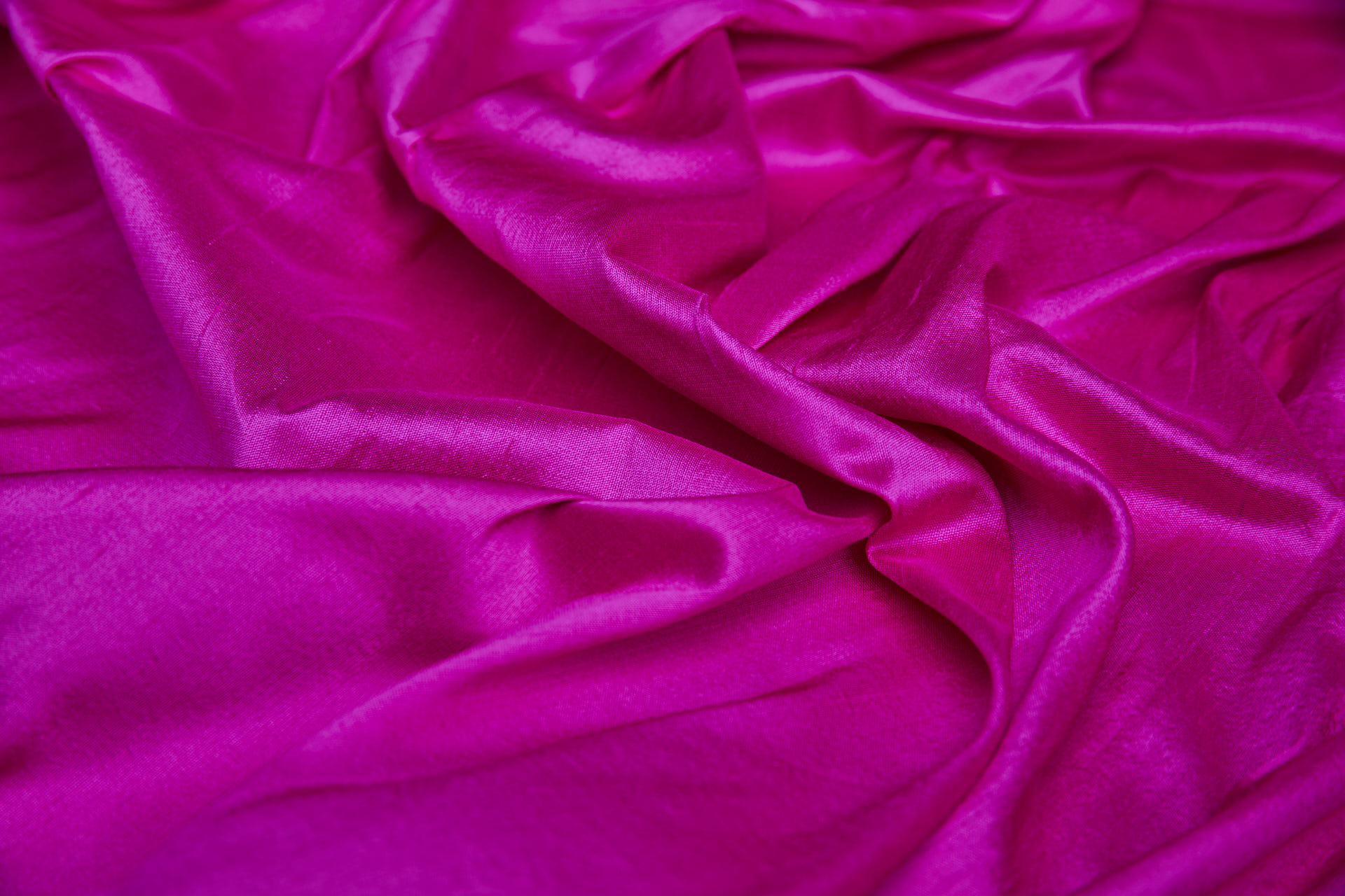 Silk Dupion - Hot Pink fabric, image 8 of 8