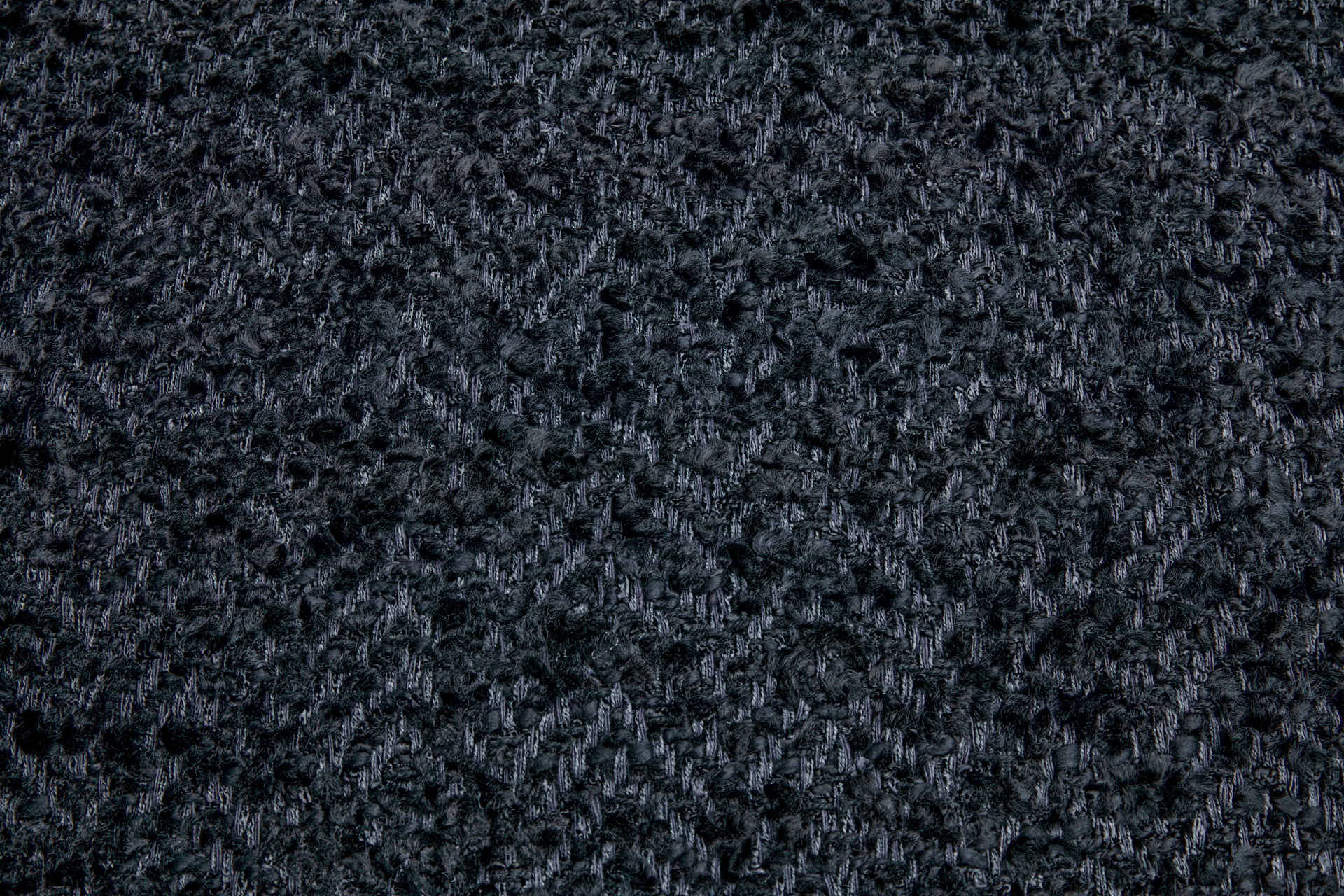Chunky Chenille Chevron - Black fabric