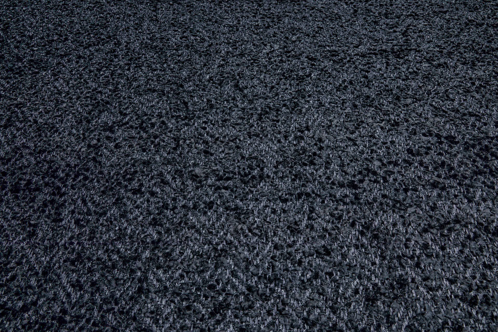 Chunky Chenille Chevron - Black fabric, image 5 of 6