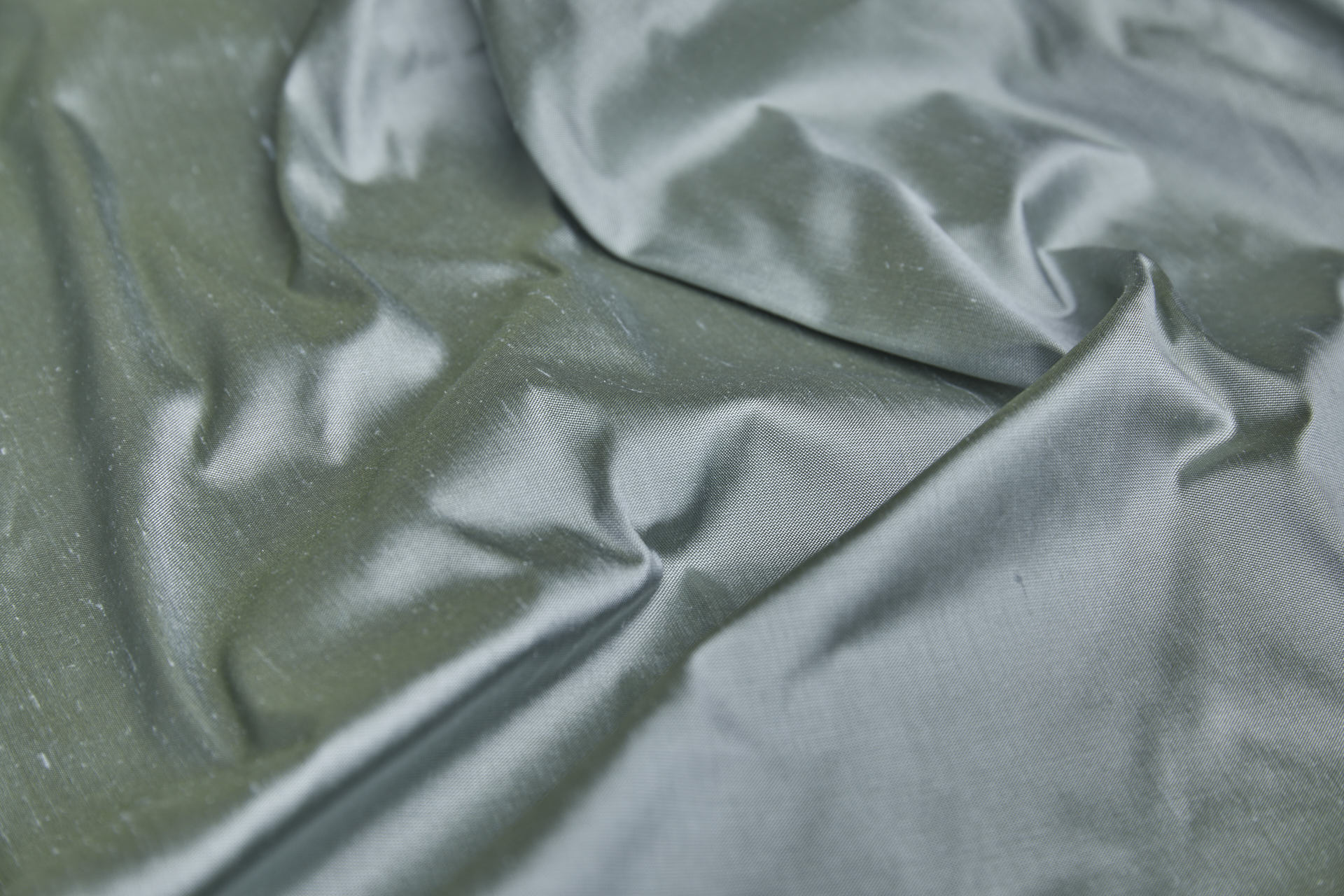 Silk Dupion - Pale Blue shot Spring Green fabric, image 8 of 9