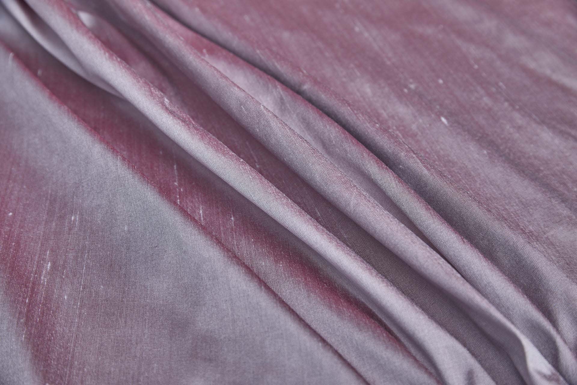 Silk Dupion - Pale Blue shot Dark Red fabric, image 7 of 7