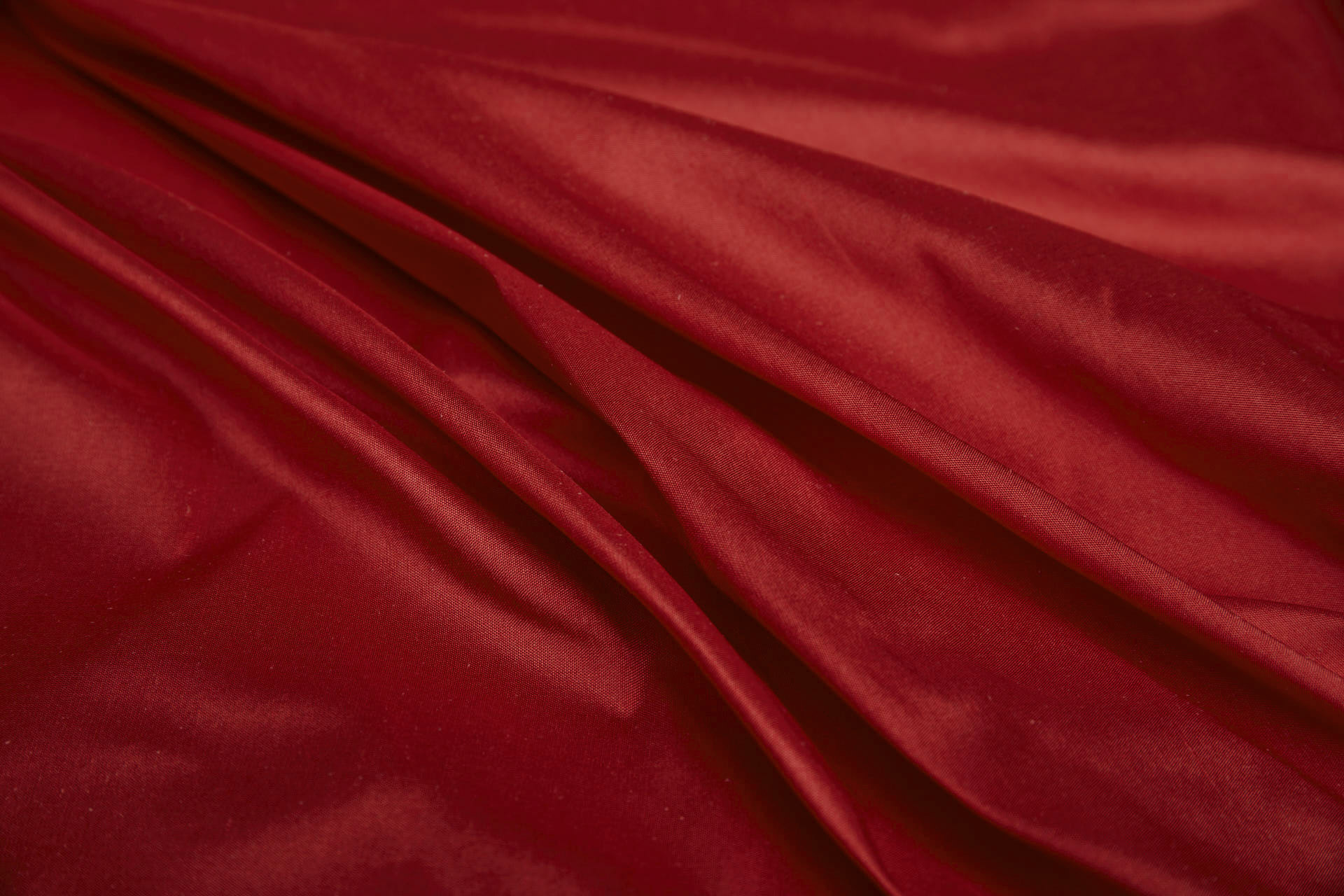 Silk Dupion - Red shot Orange fabric, image 2 of 7