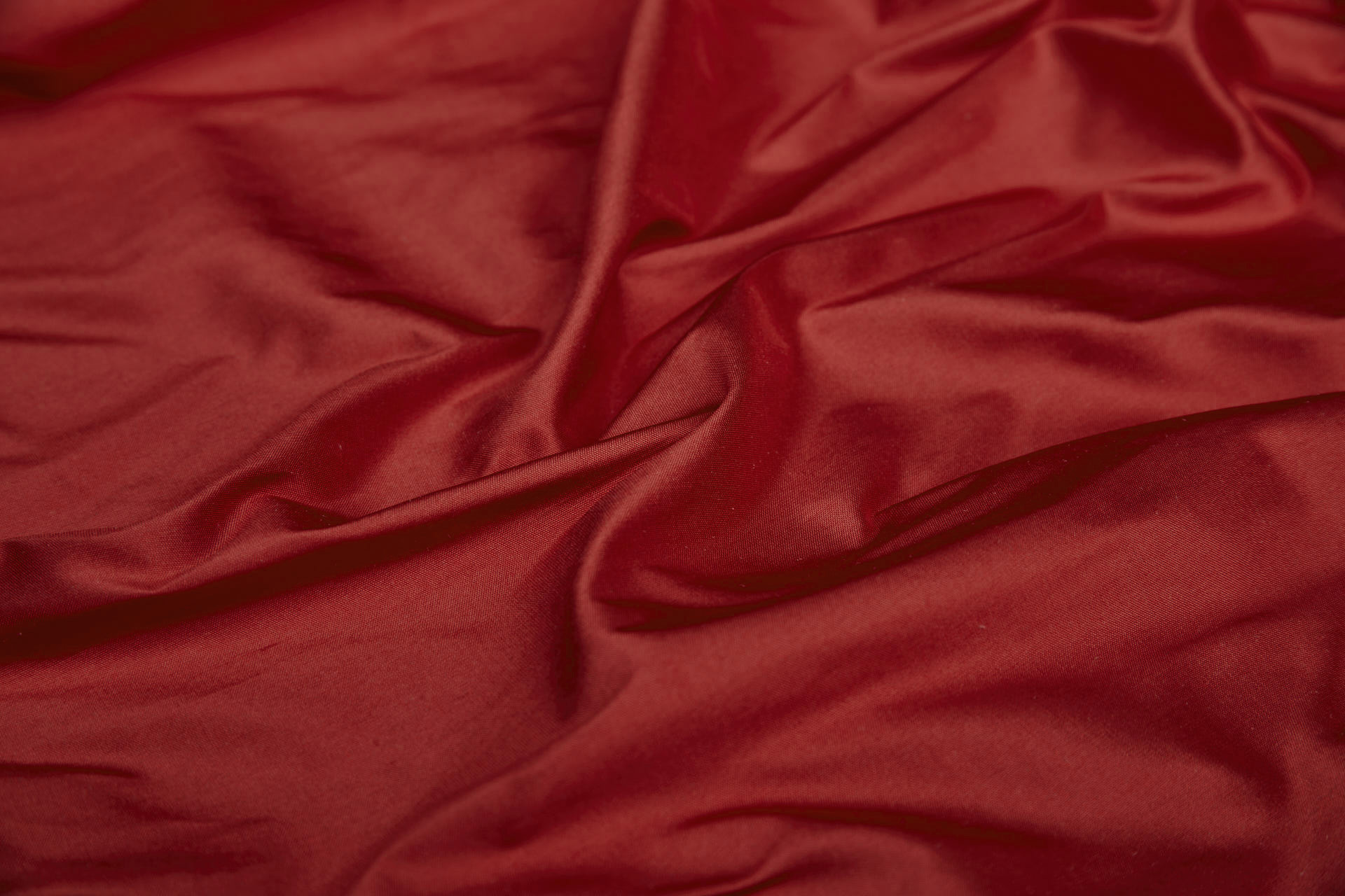 Silk Dupion - Red shot Orange fabric, image 5 of 7