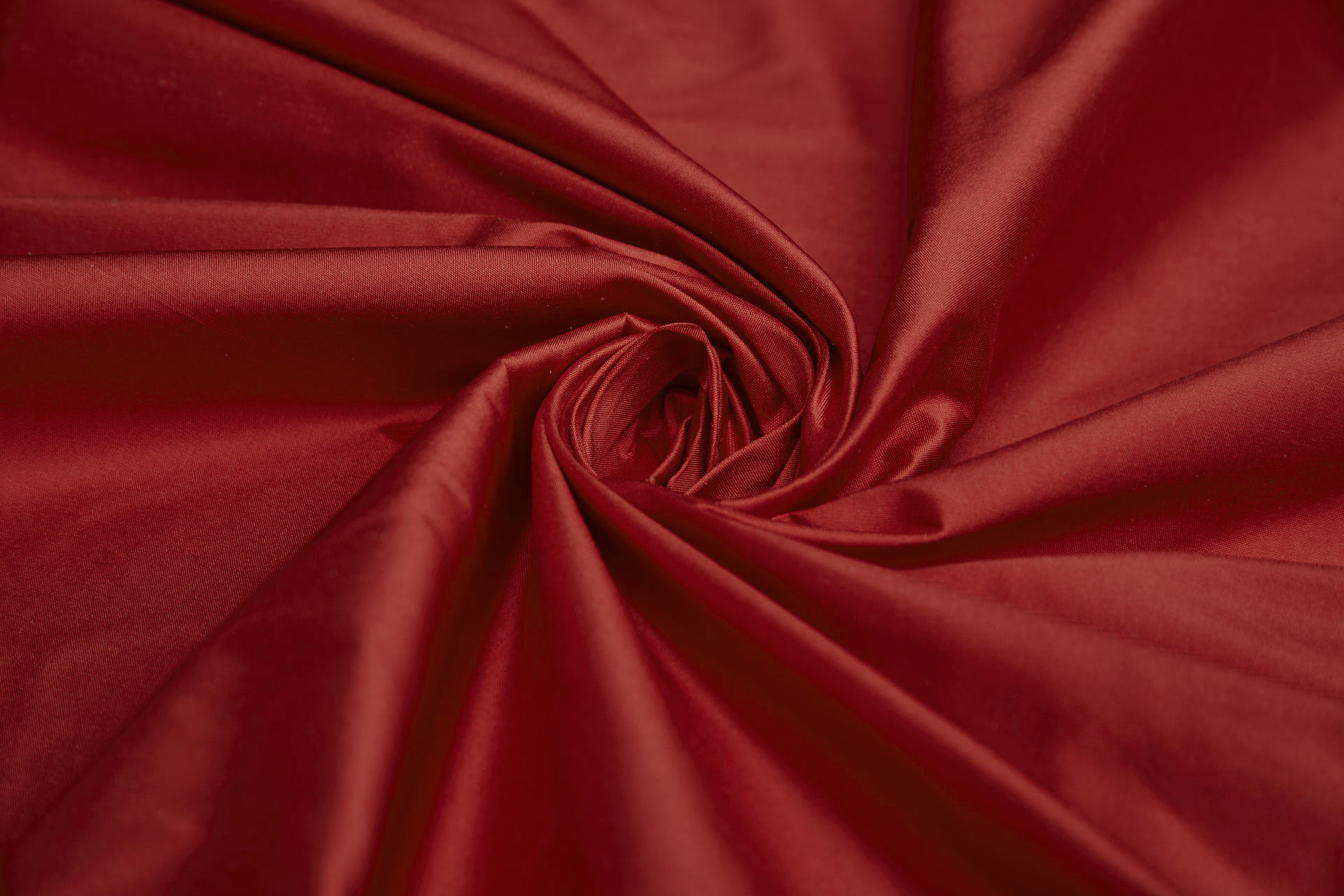 Silk Dupion - Red shot Orange fabric
