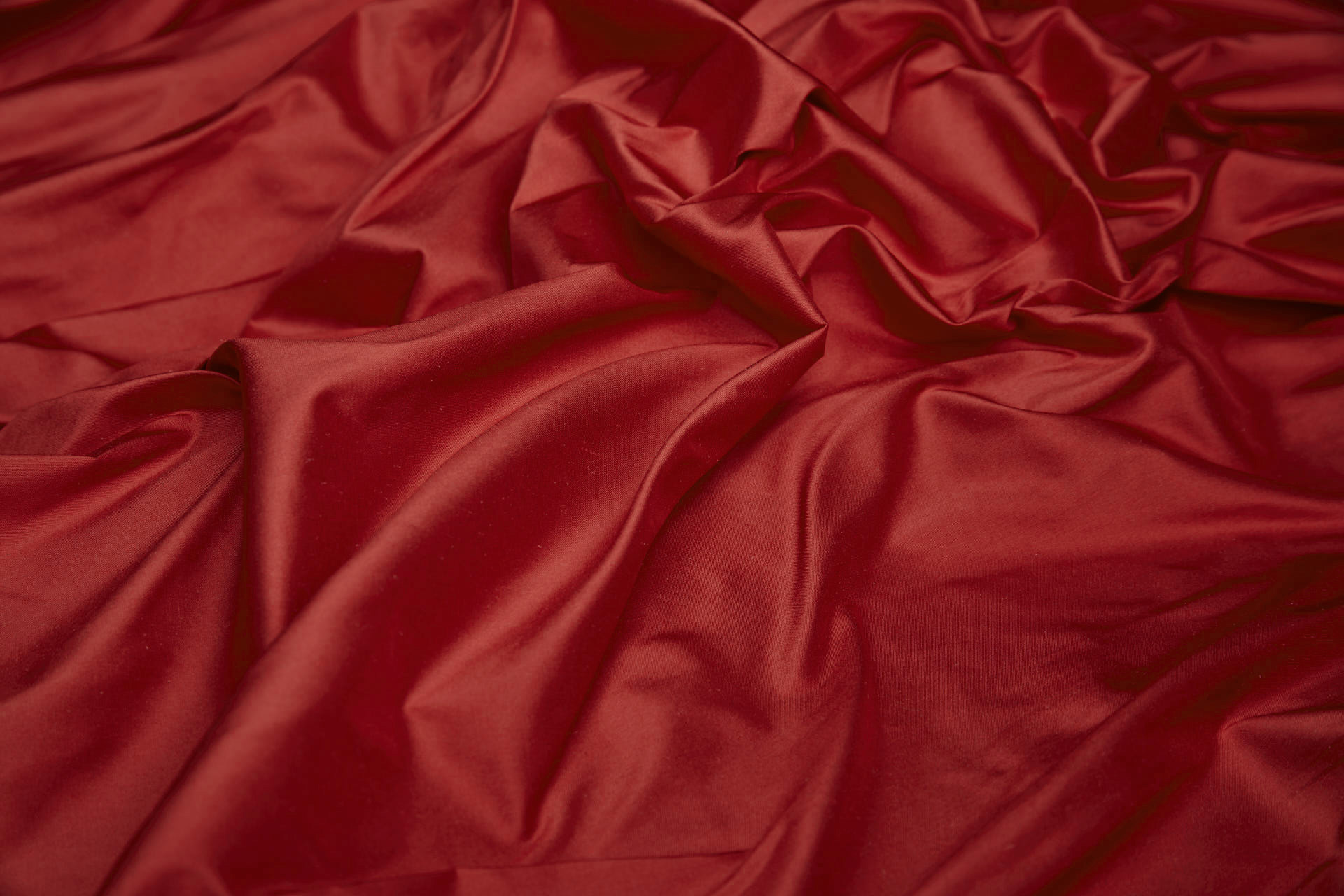 Silk Dupion - Red shot Orange fabric, image 7 of 7