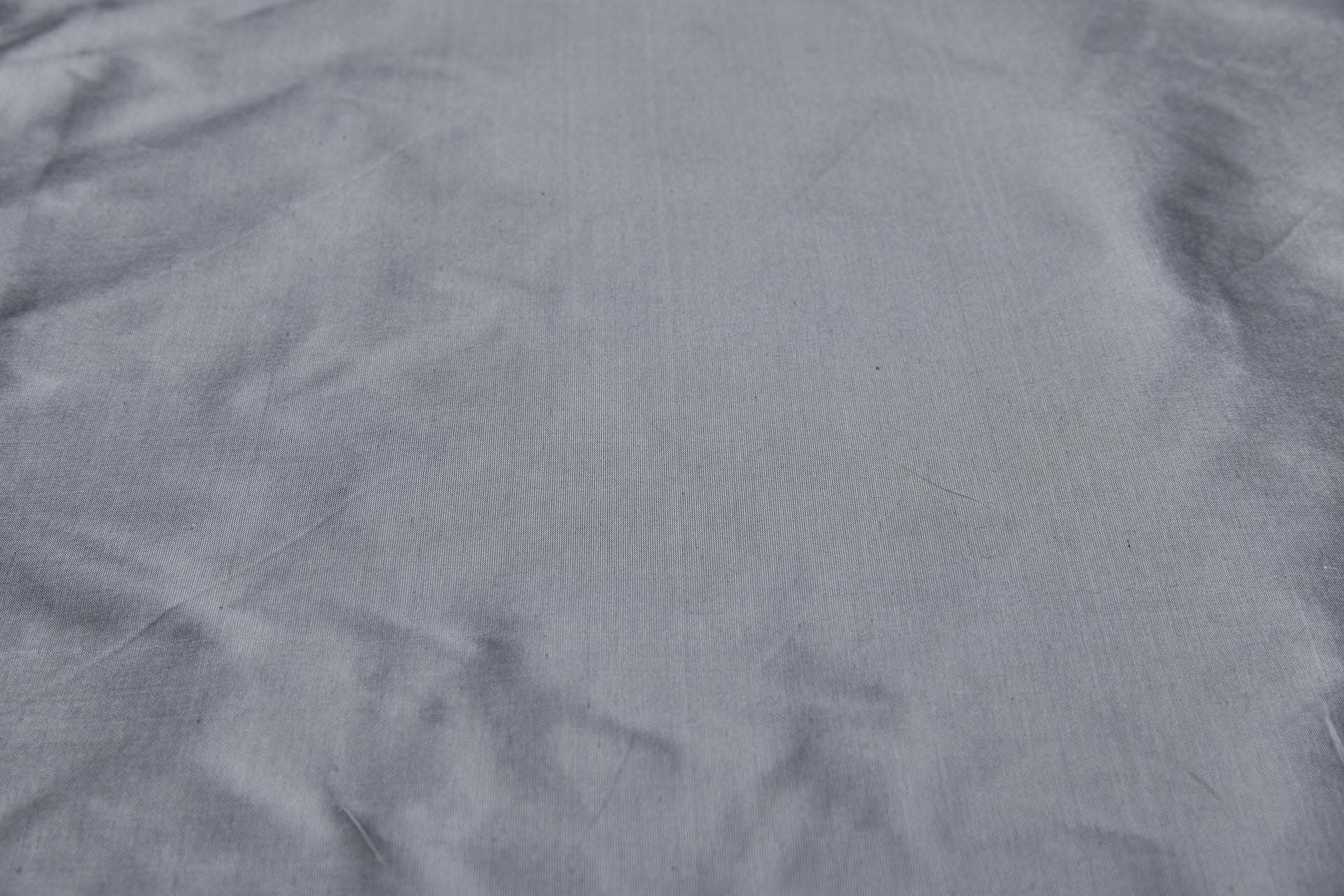 Silk Dupion - Grey (Black shot Ivory) fabric, image 3 of 8