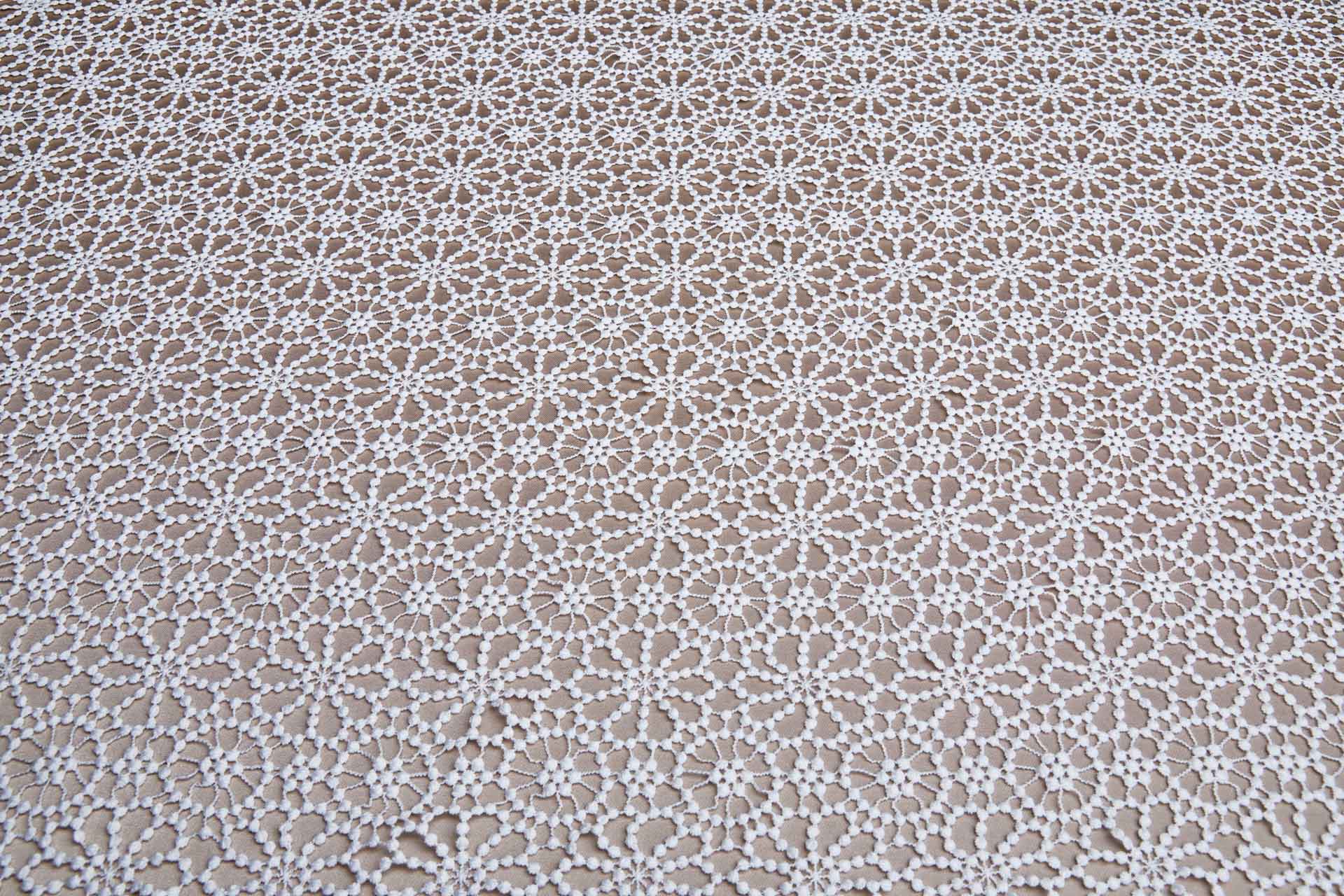 Guipure Lace - Alhambra Floral Ivory fabric, image 3 of 13