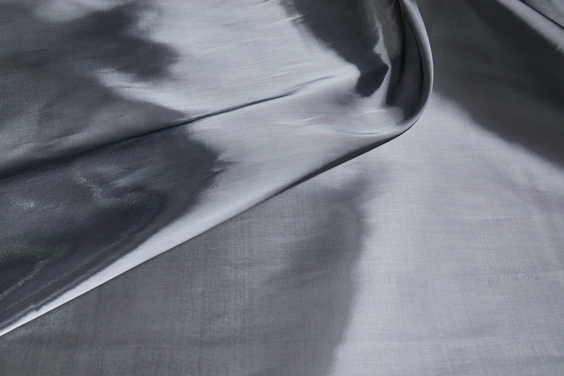 Heavy Weight Liquid Satin Organza - Gunmetal Grey fabric, image 6 of 9