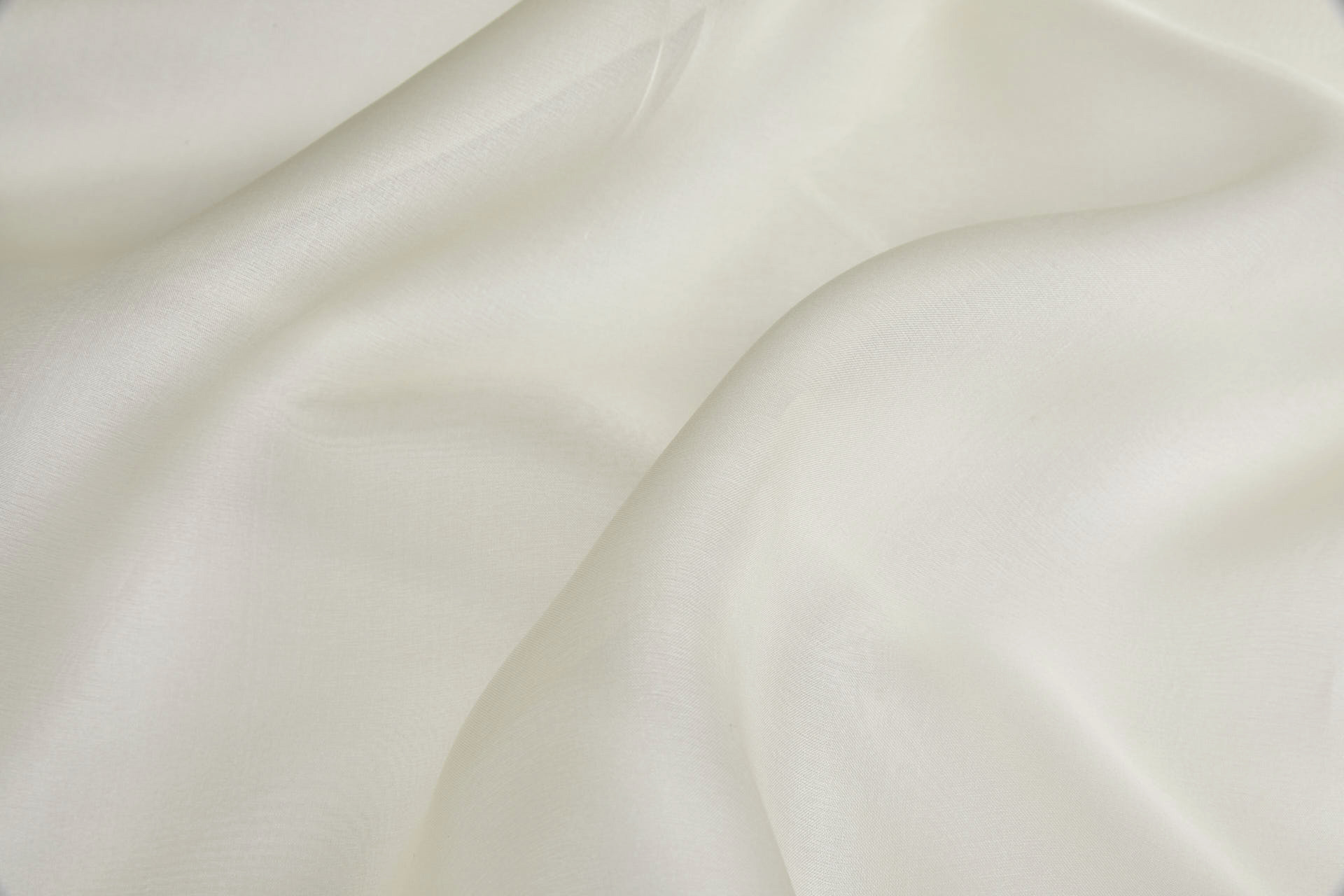 Italian Silk Organza - Cream fabric, image 2 of 5