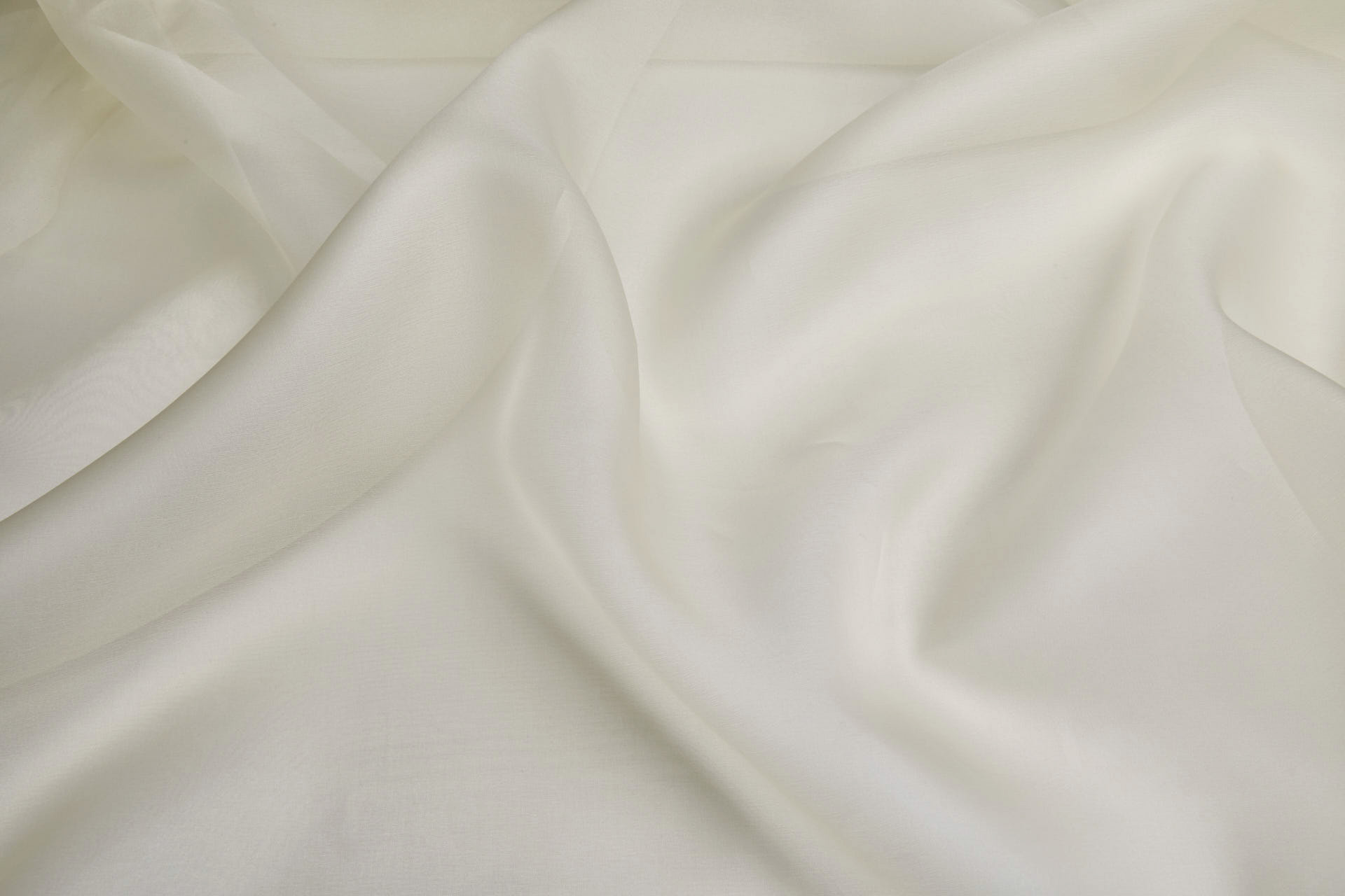 Italian Silk Organza - Cream fabric, image 3 of 5