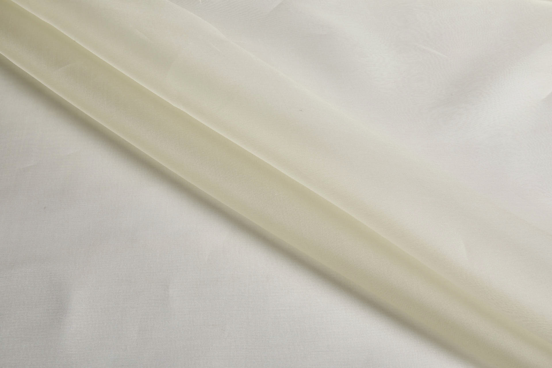 Italian Silk Organza - Cream fabric, image 5 of 5