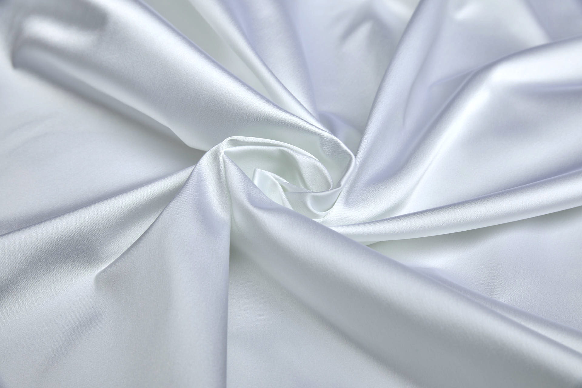 RELISTED - Stretch Duchesse Satin - White fabric