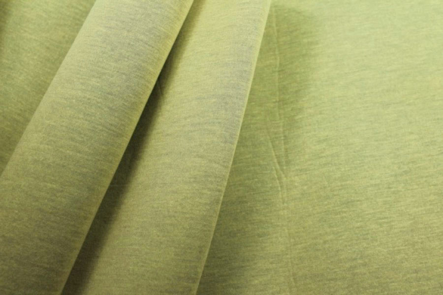 Bonded Jersey - Grey/Yellow - 0.2m Piece fabric, image 5 of 5
