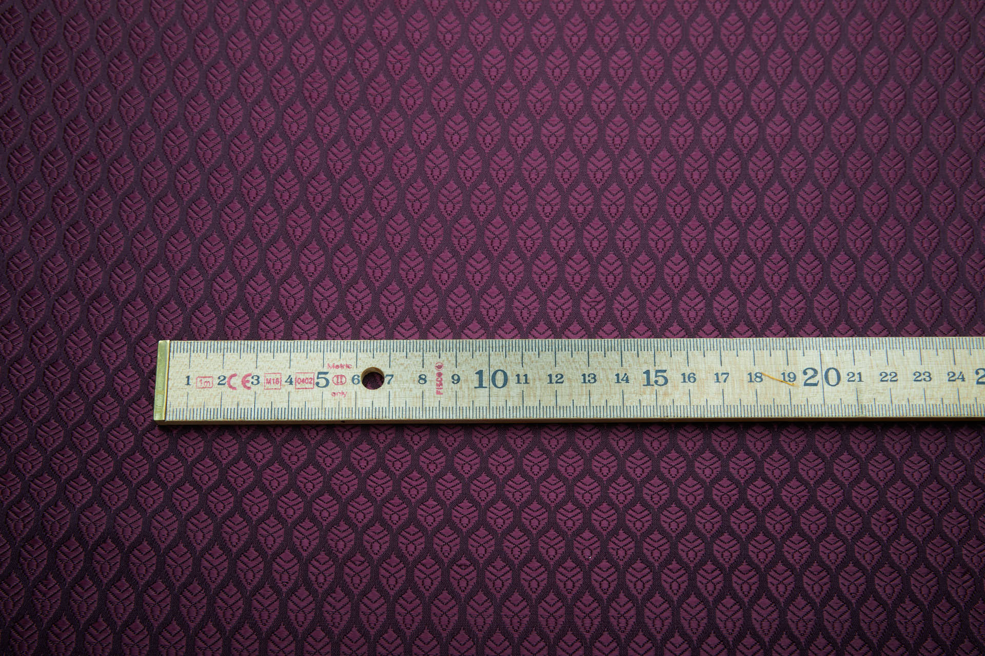 Banaras Brocade - Dark Plum / Dark Plum Leaves fabric, image 8 of 9