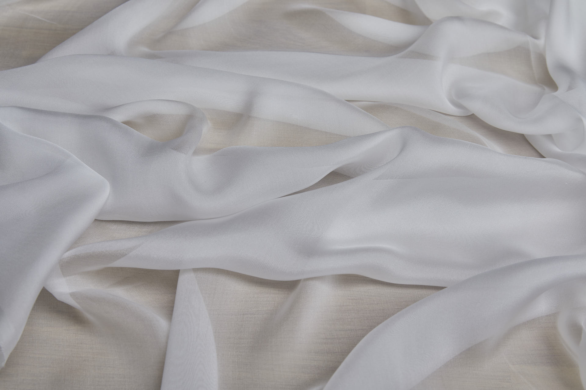 Ivory Silk Chiffon fabric