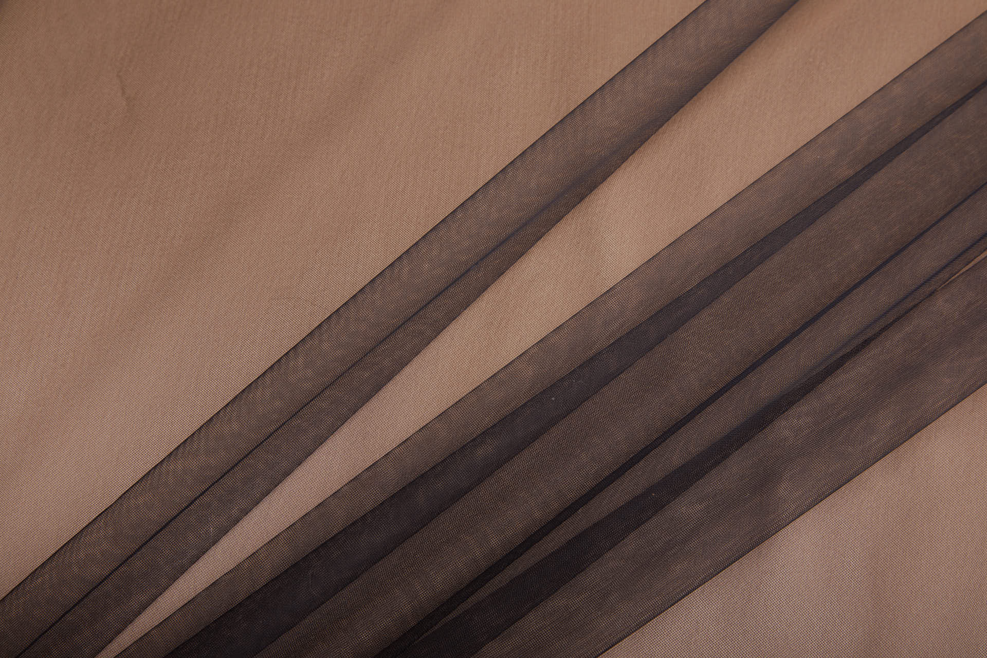 Super Sheer Fine "Invisible" Tulle - Black Non stretch fabric, image 5 of 10