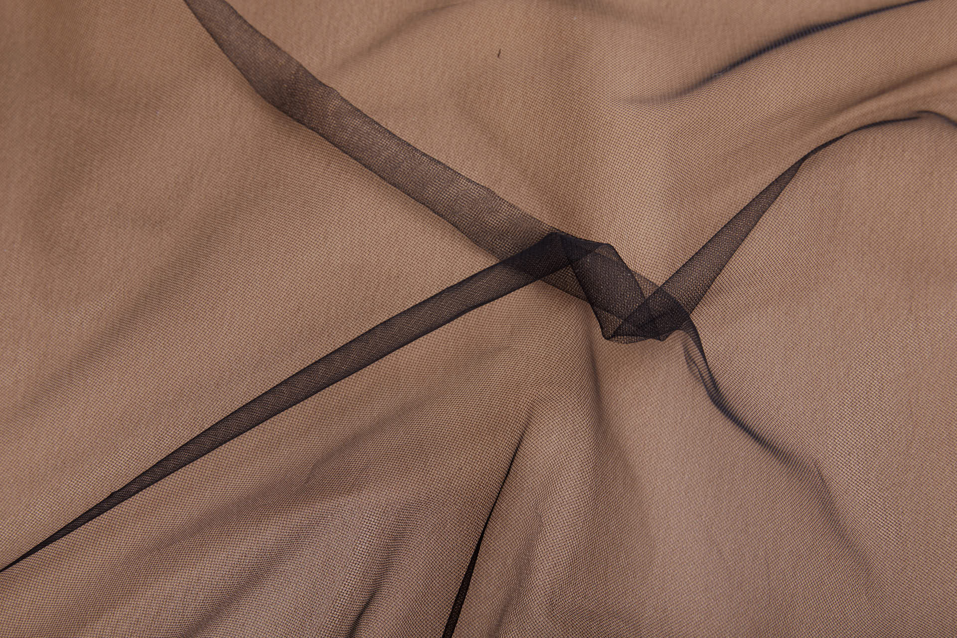 Super Sheer Fine "Invisible" Tulle - Black Non stretch fabric, image 9 of 10